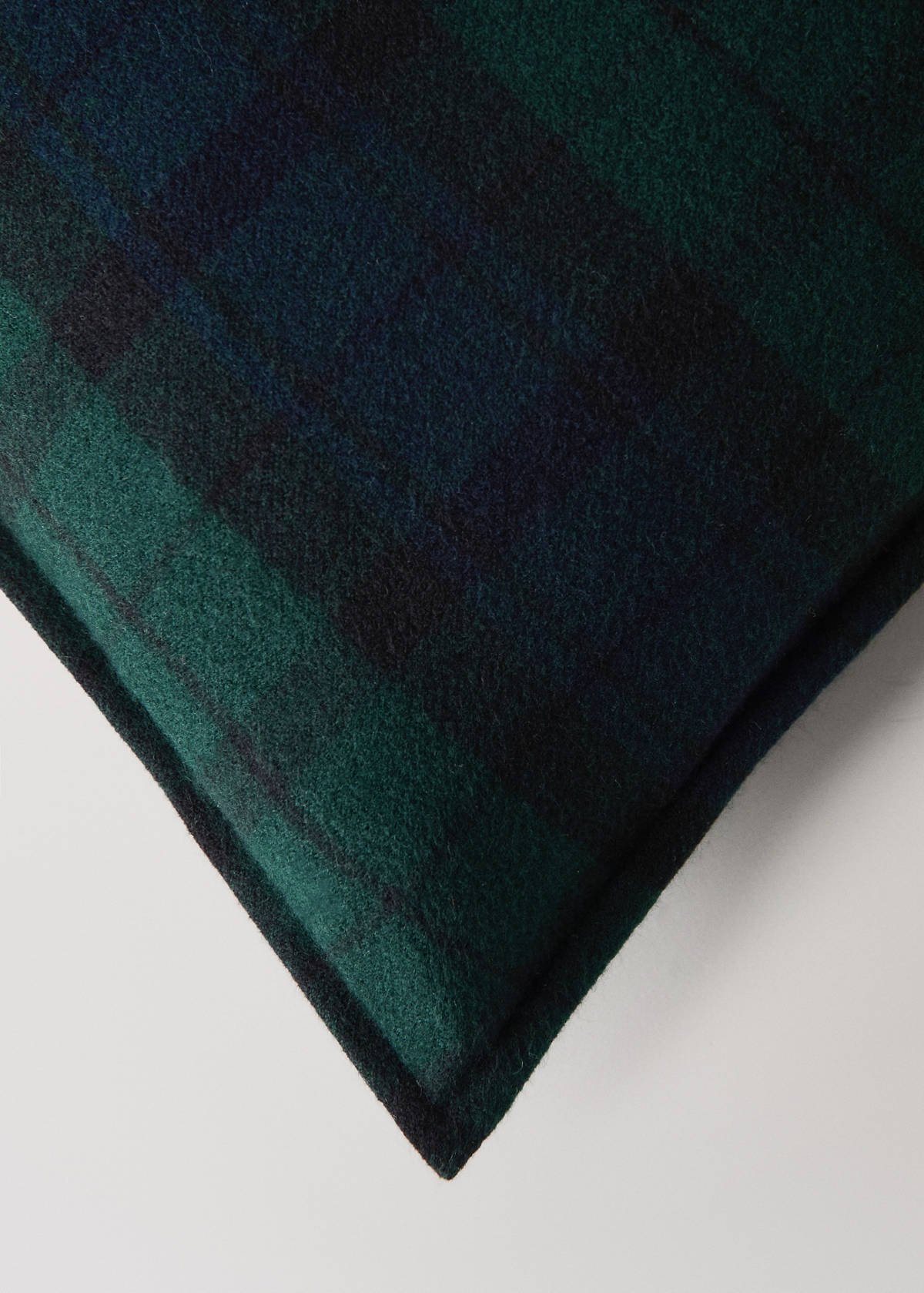 Tartan check cushion cover 45 x 45 cm — Blue