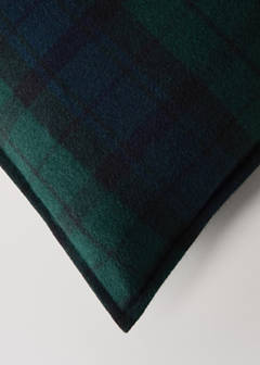 Tartan check cushion cover 45 x 45 cm — Blue 2