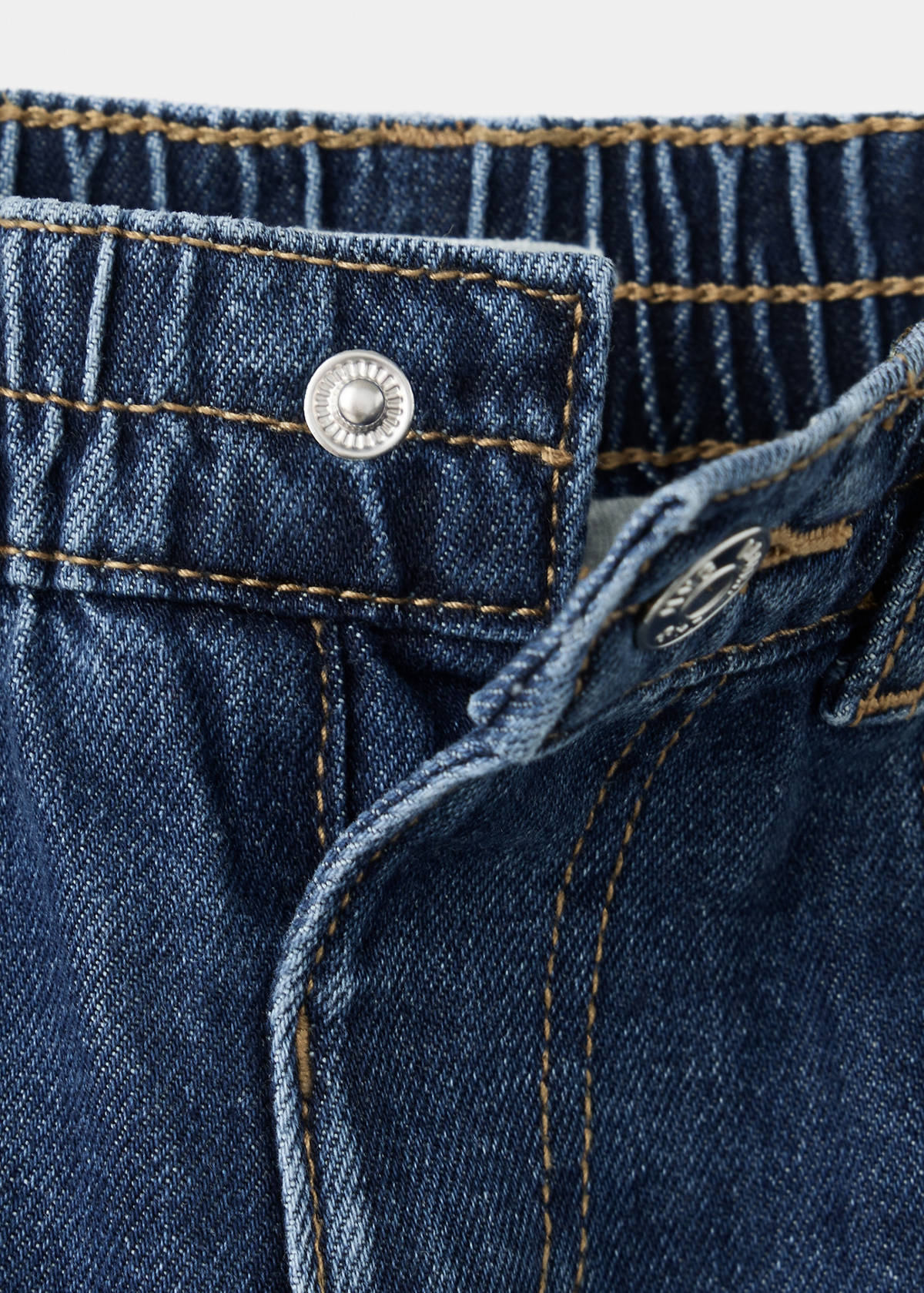 Straight-leg lined jeans — Dark Blue