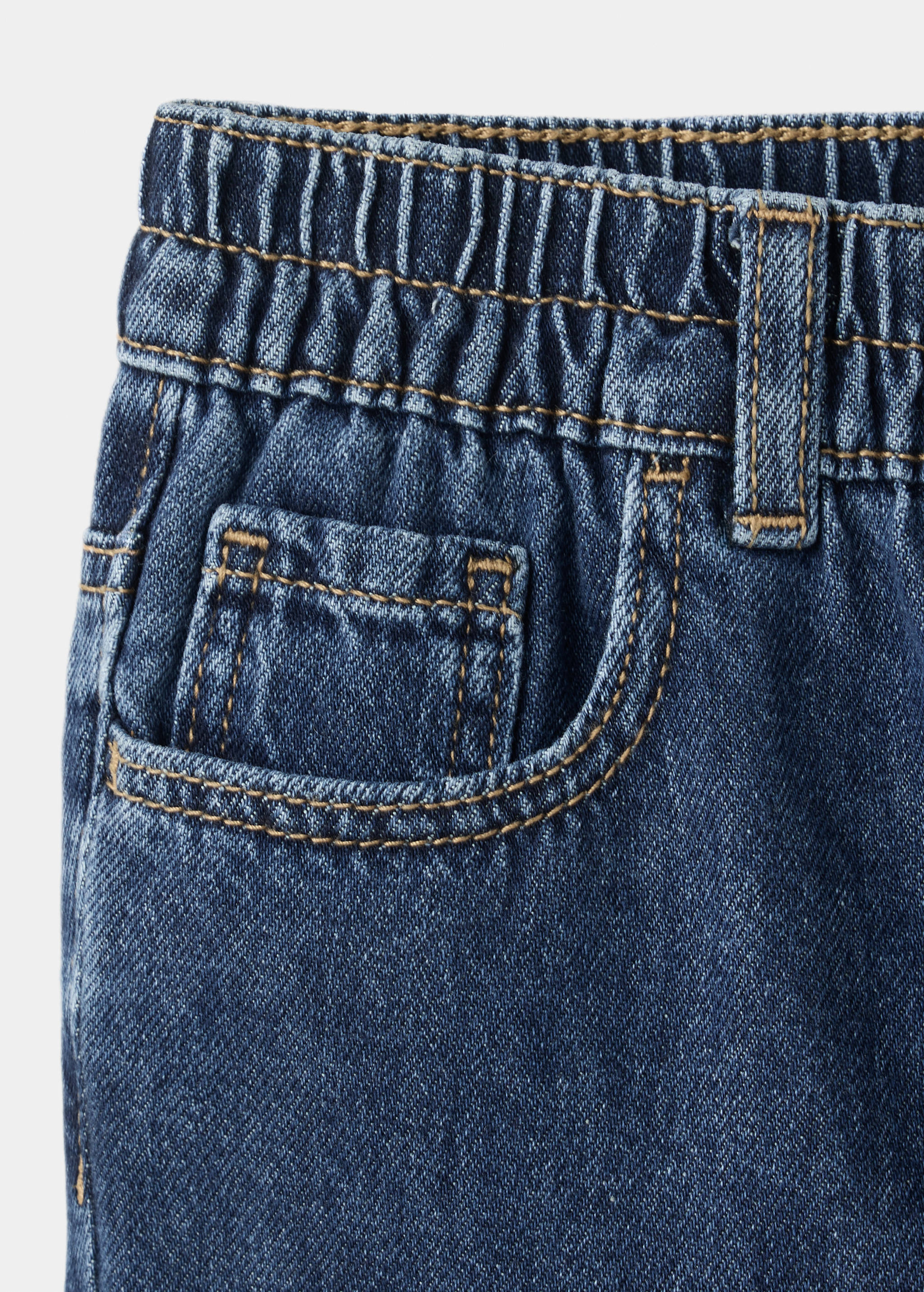Gerade Jeans mit elastischem Bund - Detail des Artikels 0