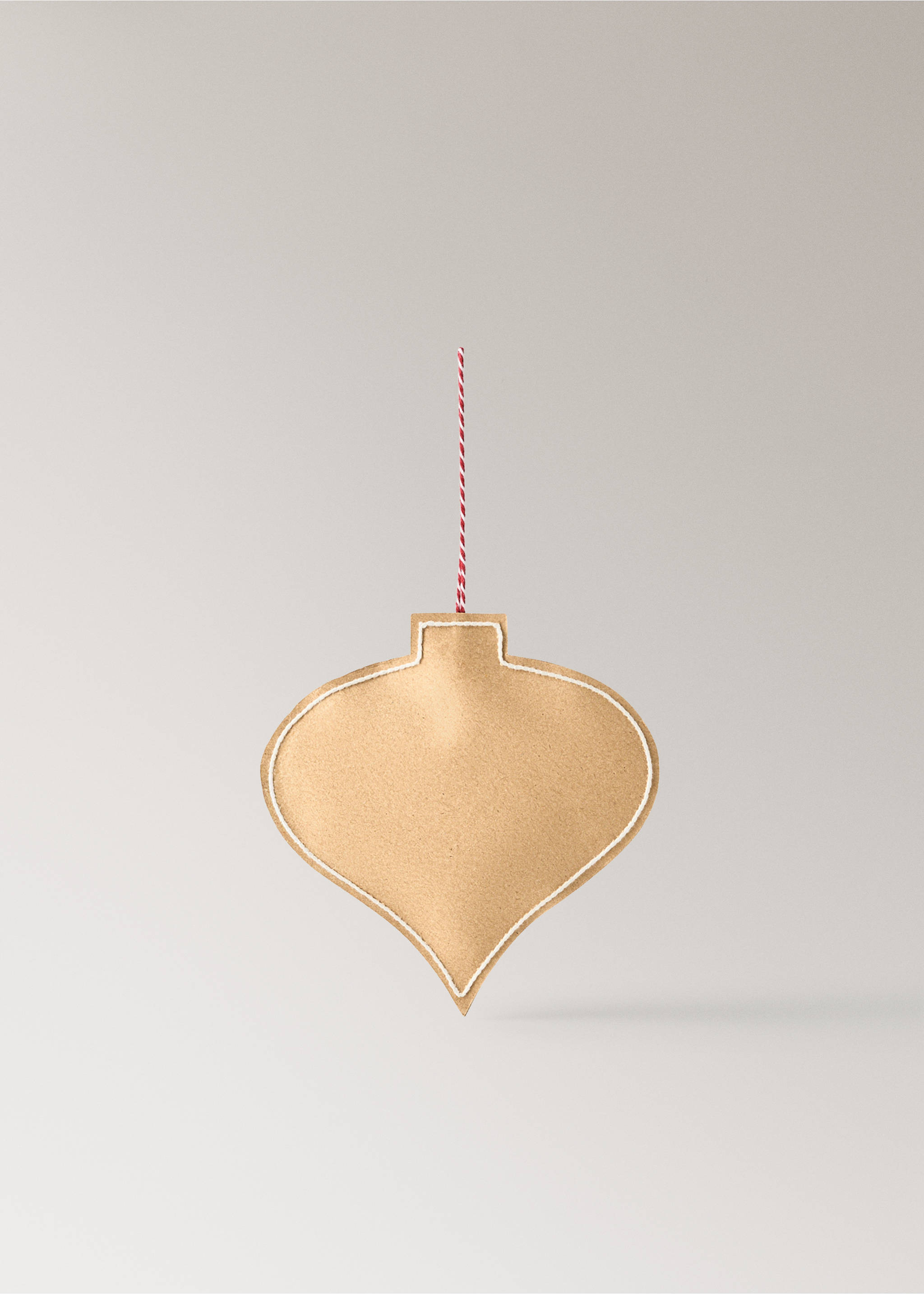 Set mit 5 Weihnachtsdeko-Elementen - Detail des Artikels 2, Braun. Ref: 37088634-00.