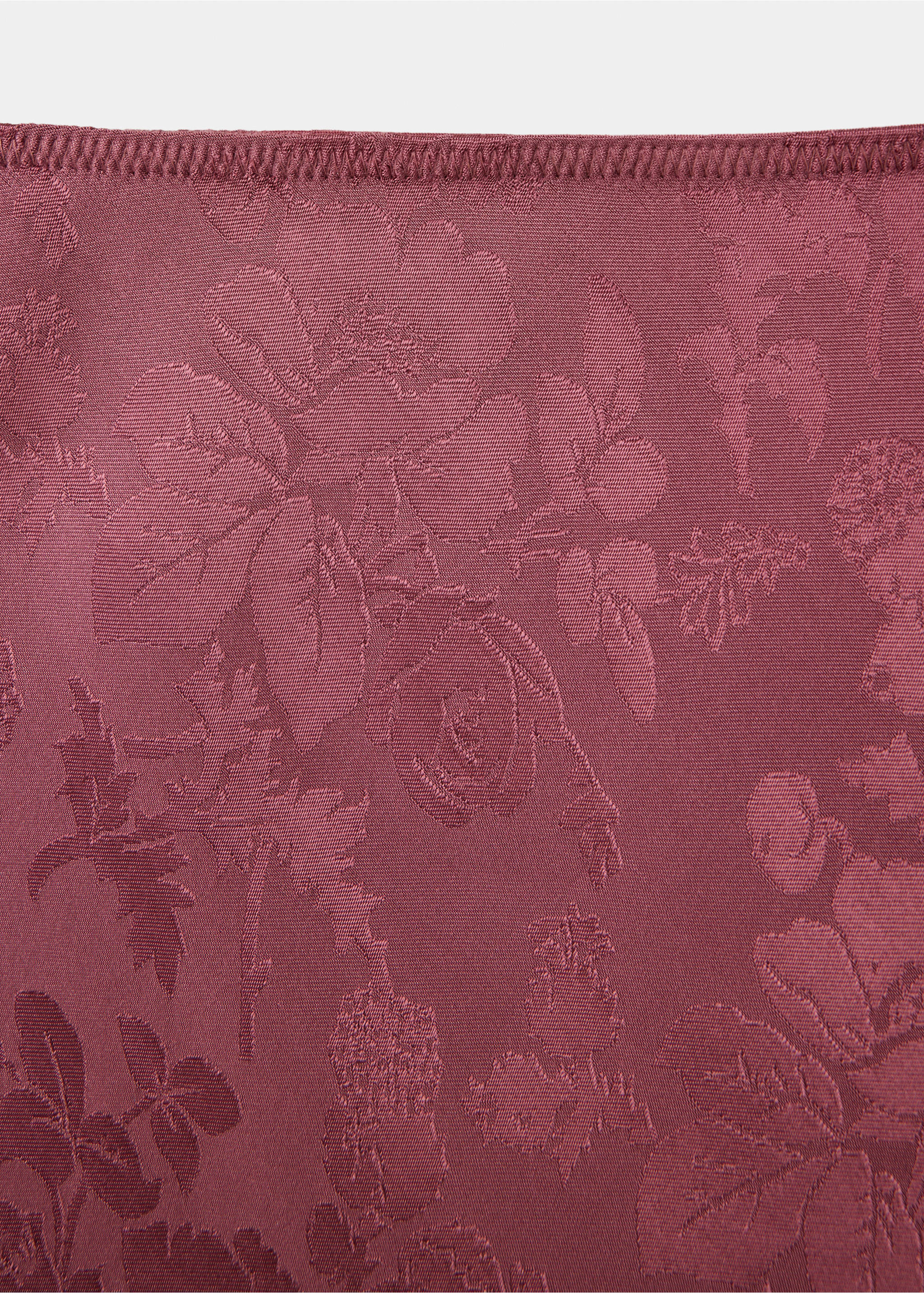 Plum jacquard floral skirt detail, Pink. Ref: 37089119-00.