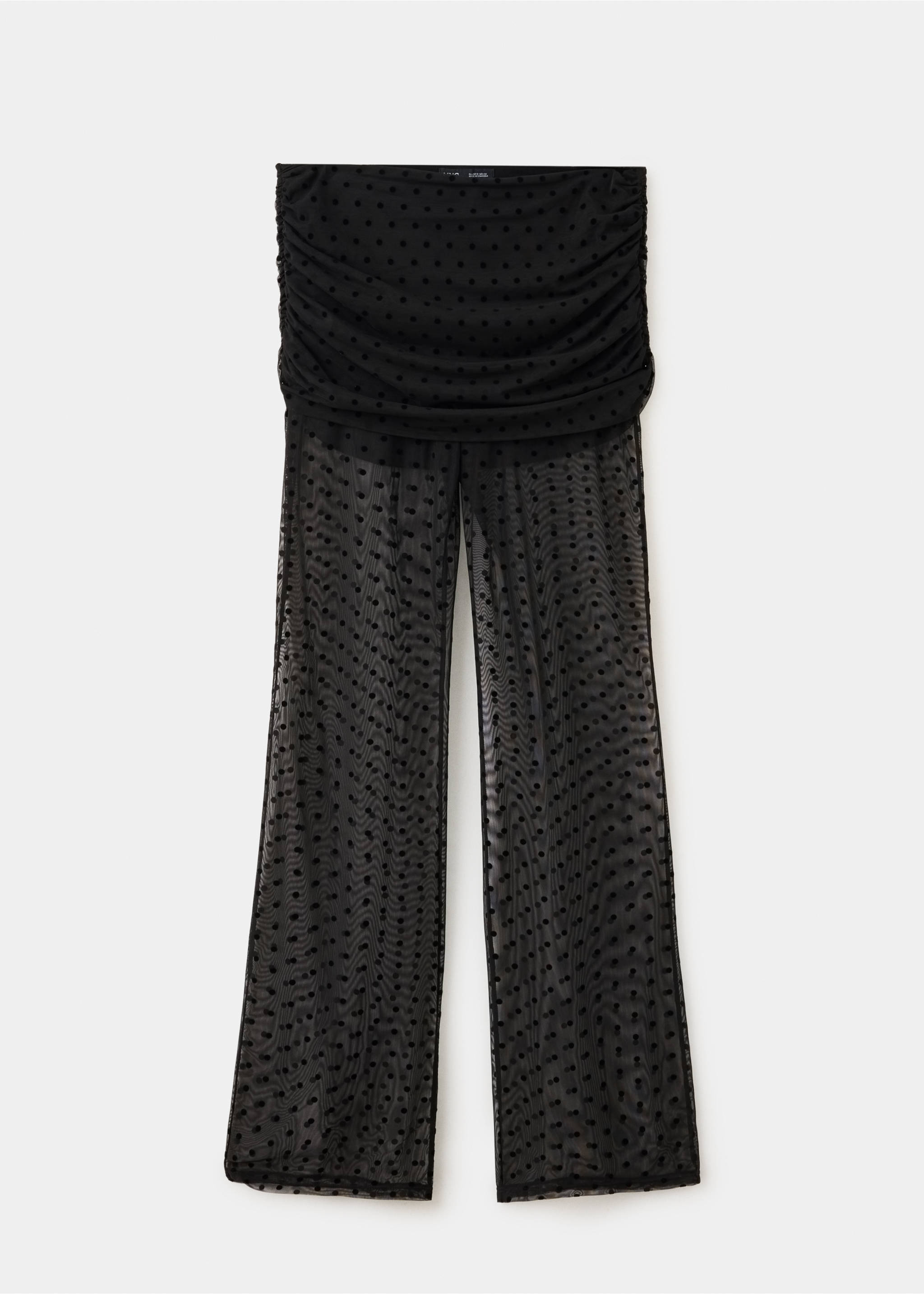 Pantalon transparent à pois - Article sans modèle, Noir. Ref: 37089133-00.