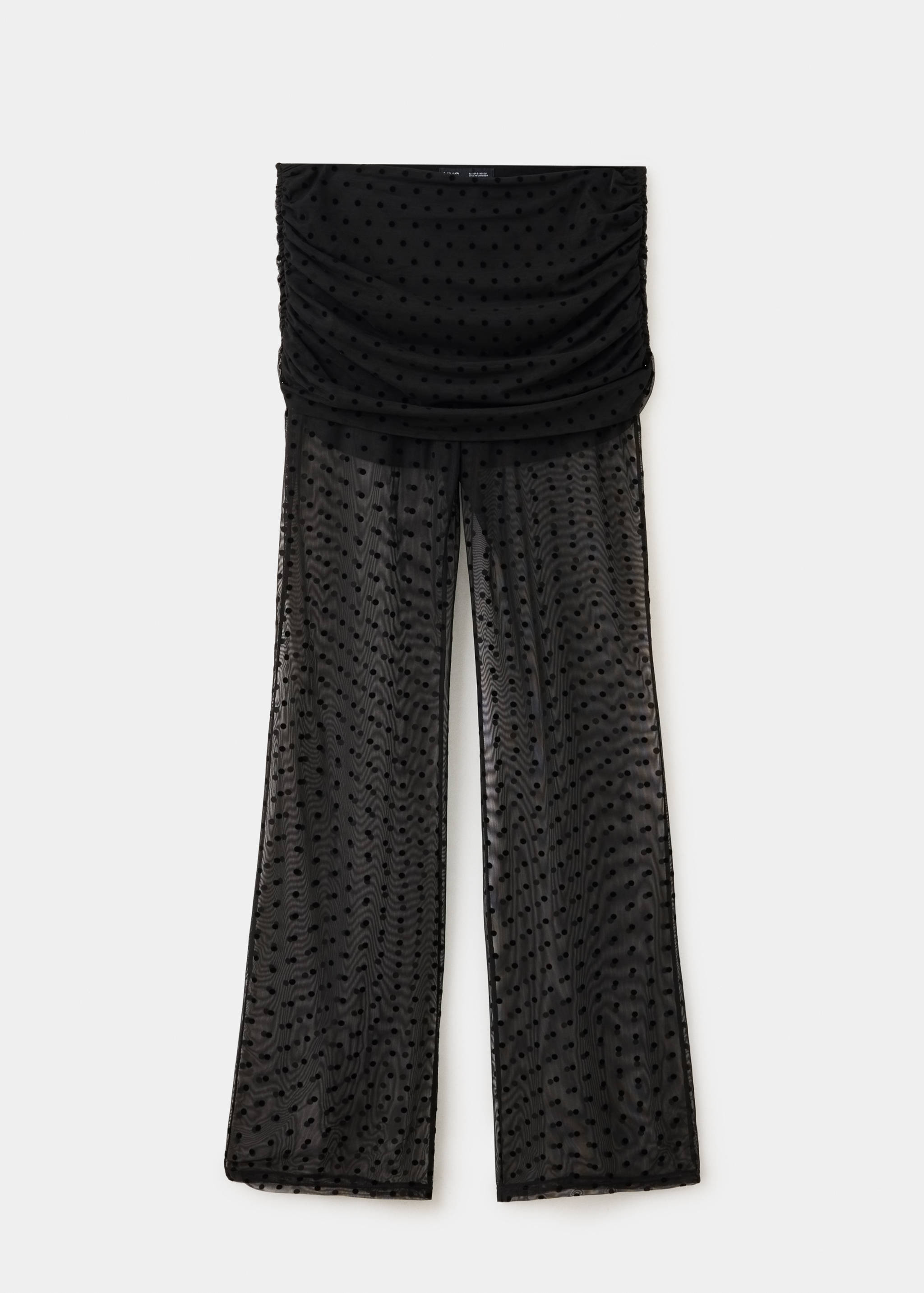 Pantalon transparent à pois - Article sans modèle