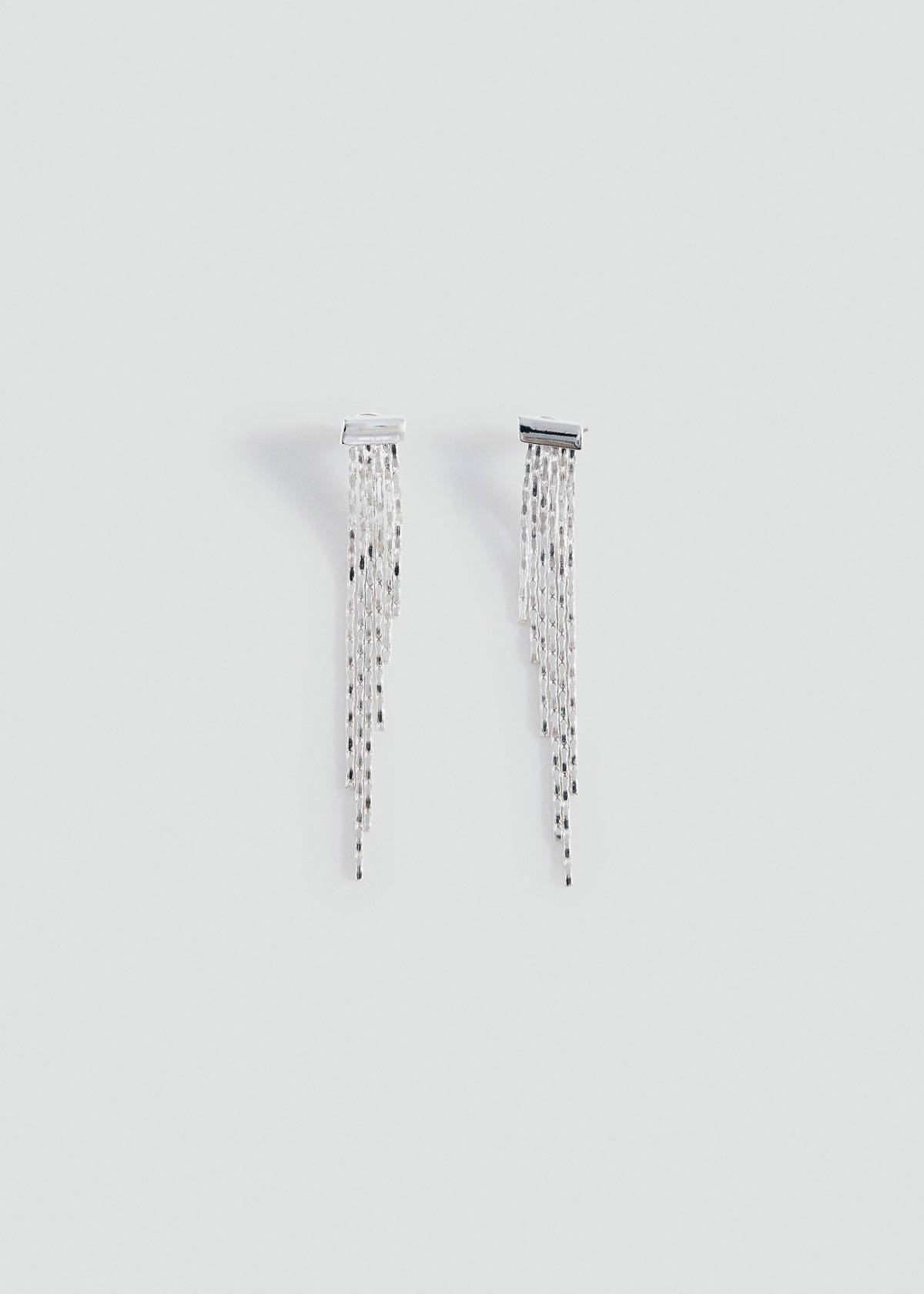 Waterfall tassel earrings — Silver