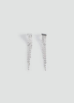 Waterfall tassel earrings — Silver 1
