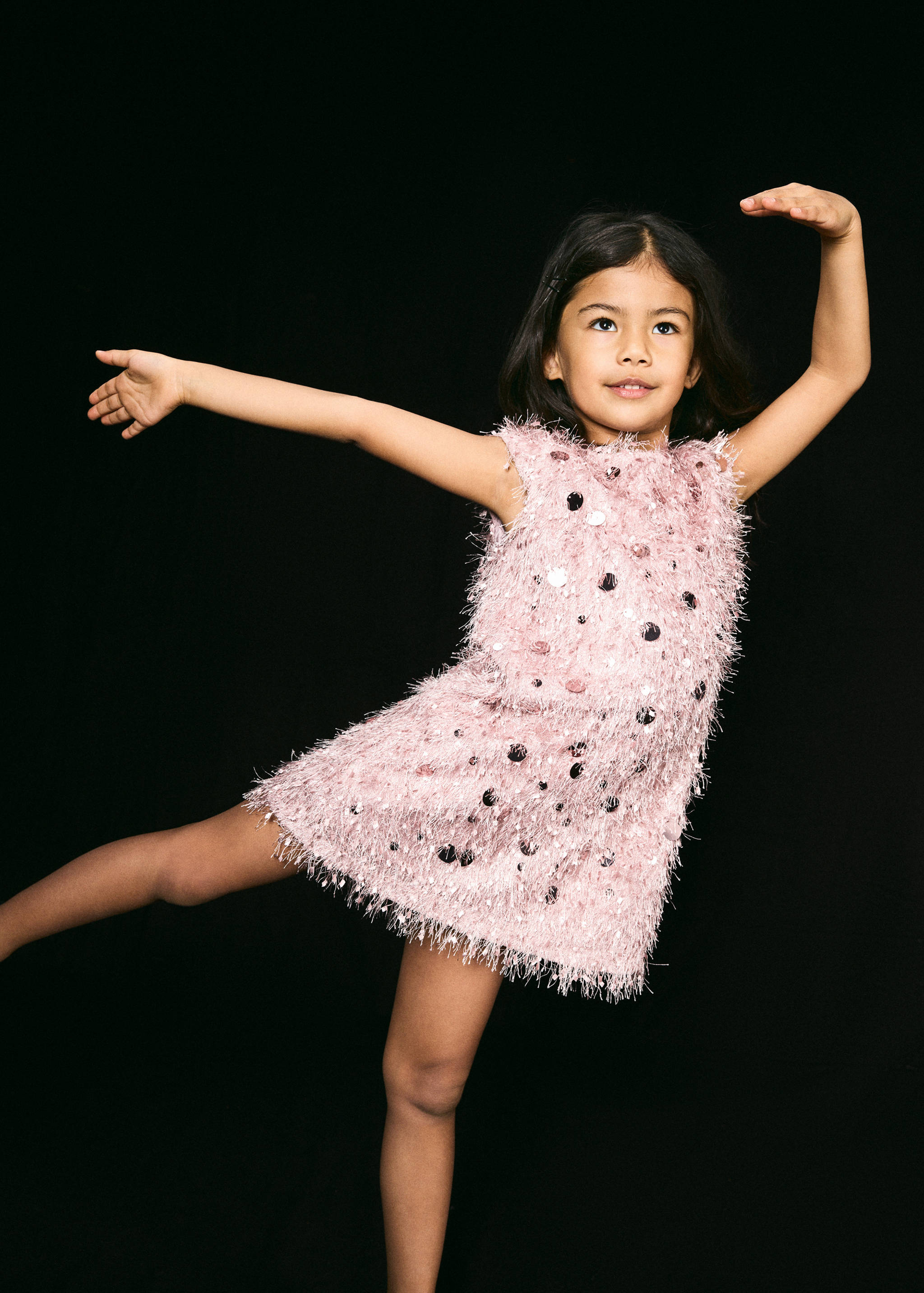 Robe à franges détail sequins - Plan général