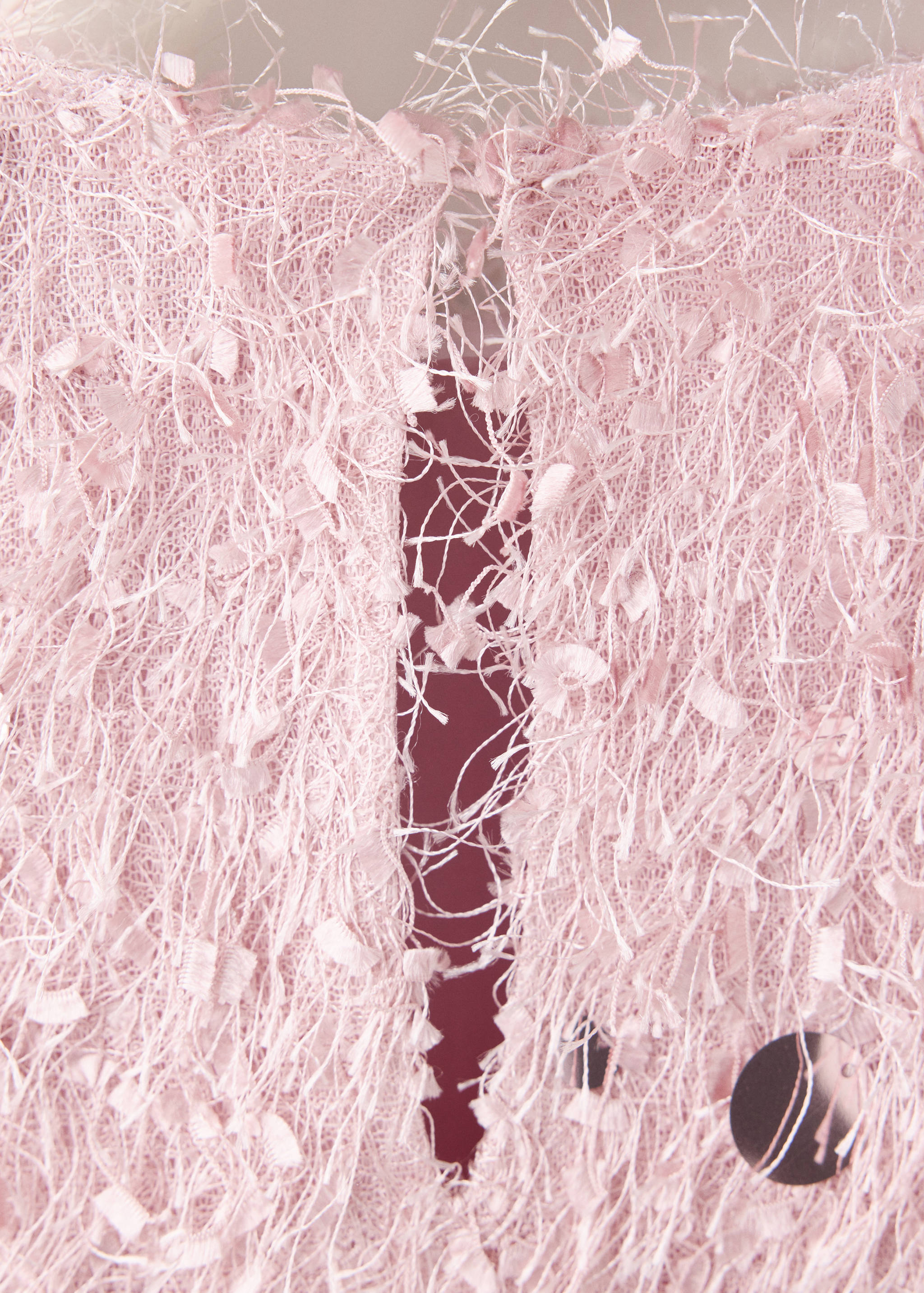 Fringed dress with sequinned detailing - Details of the article 8