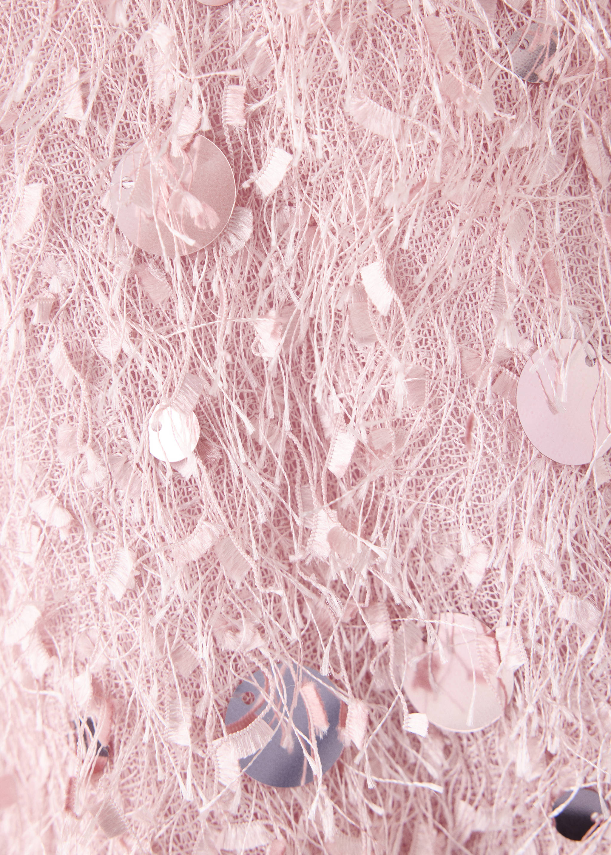 Fringed dress with sequinned detailing - Details of the article 0