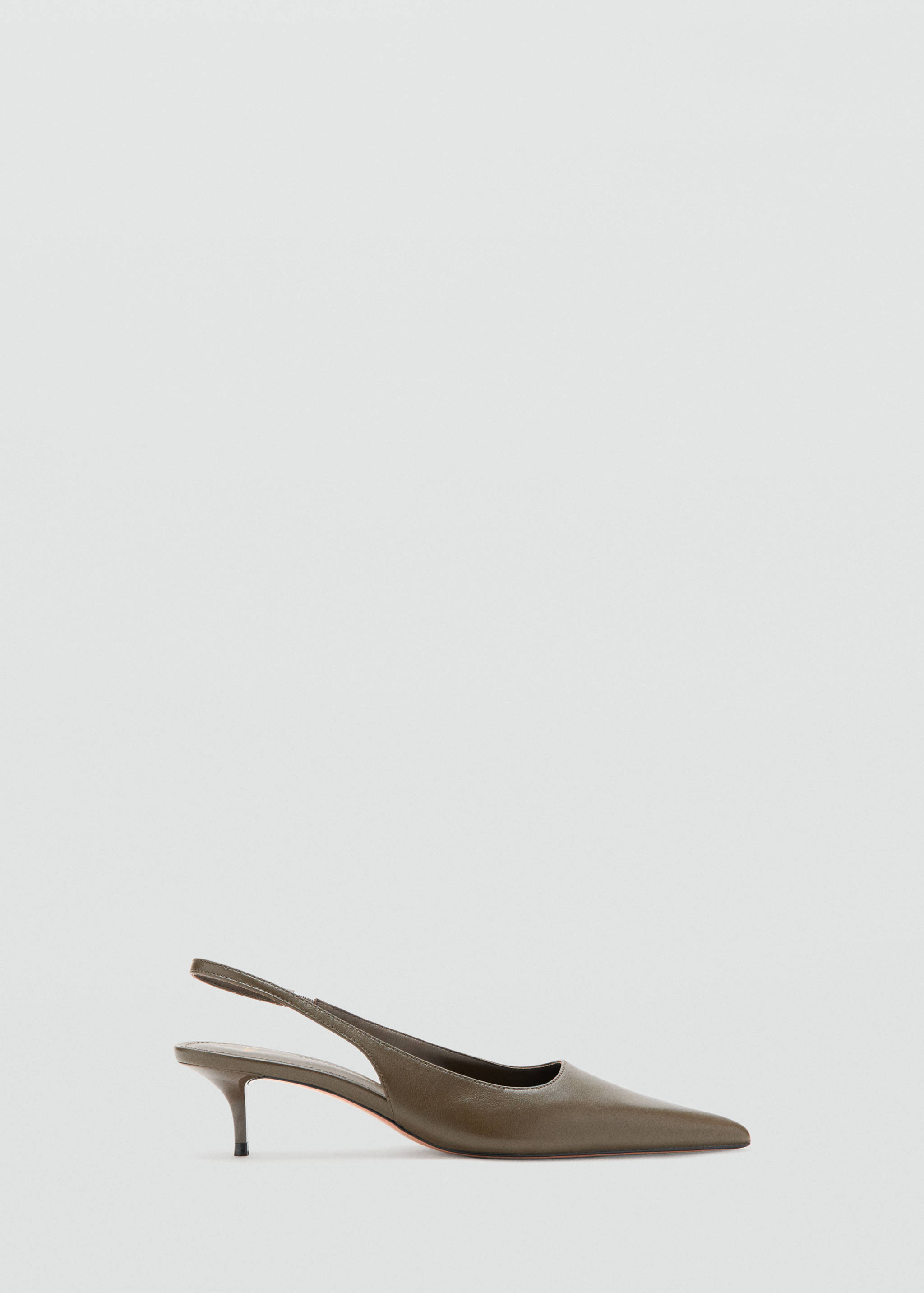 Pointed-toe leather heeled shoes - Article without model