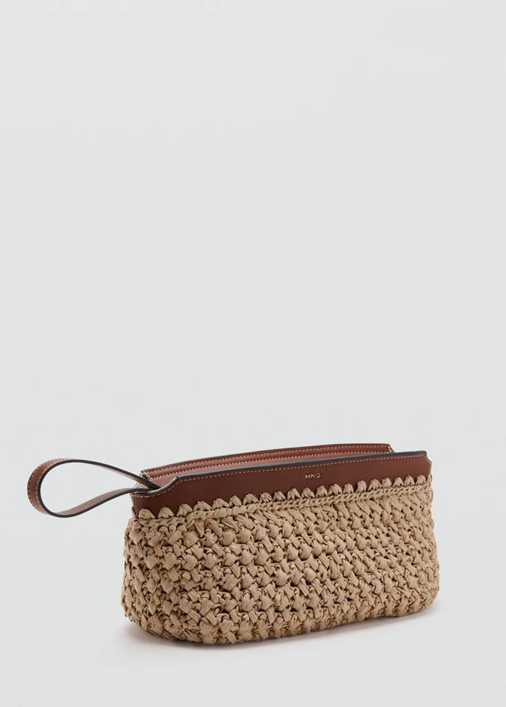 Natural fibre pouch — Beige