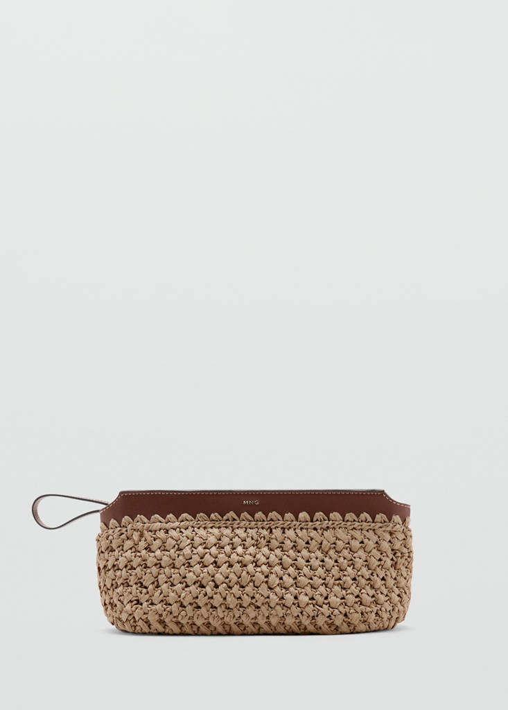 Natural fibre pouch — Beige