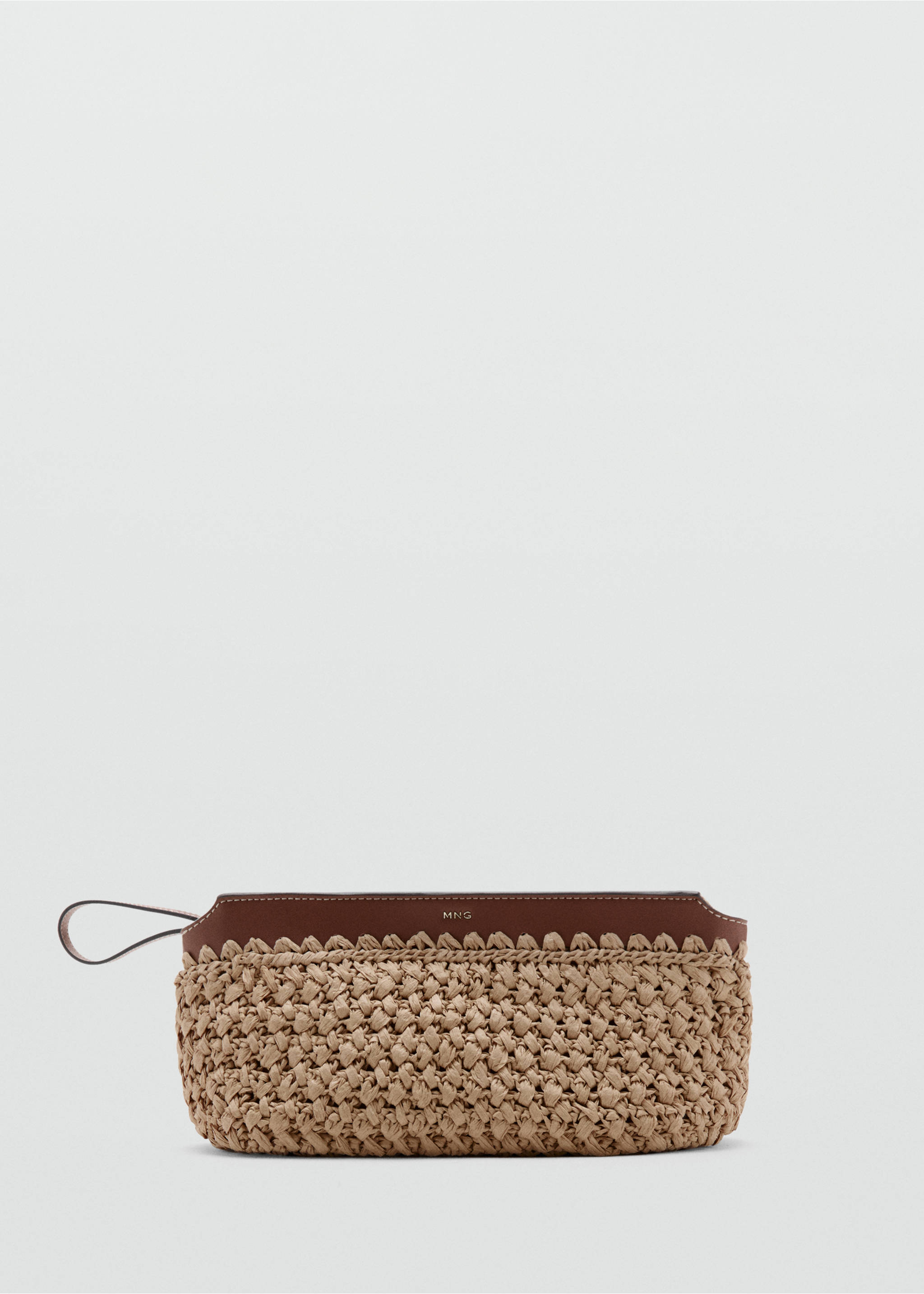 Natural fibre pouch - Article without model, Beige. Ref: 37091327-00.