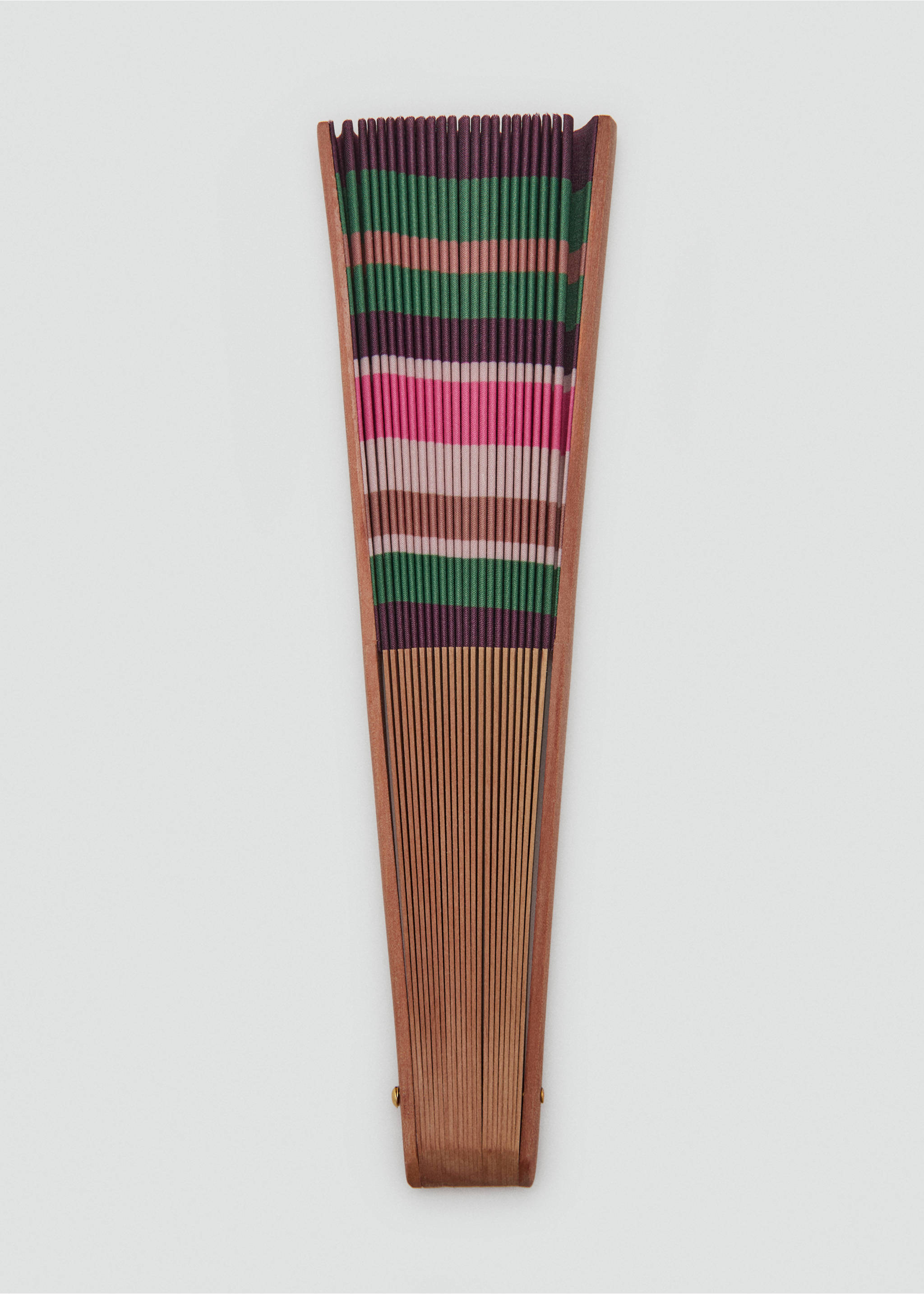 Bicolour striped fan - Medium plane, Green. Ref: 37091328-00.