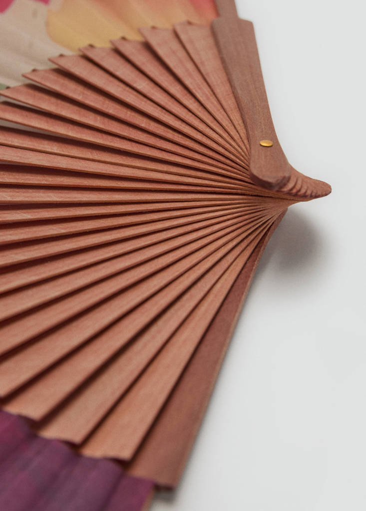 Multicoloured fan — Fuchsia