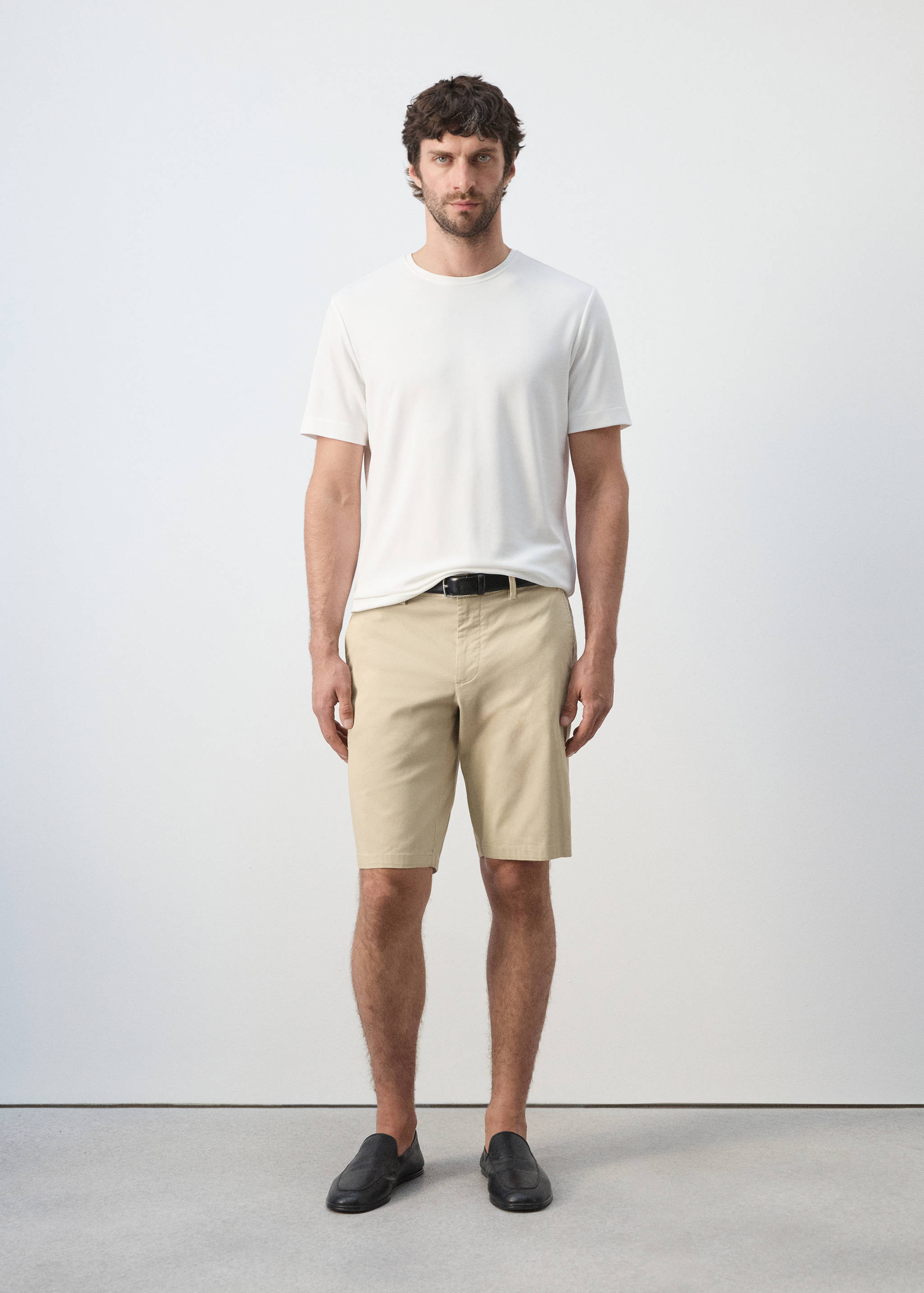 Bermudas slim fit chino algodón - Plano general