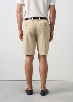Slim-fit chino cotton bermuda shorts — Beige 3