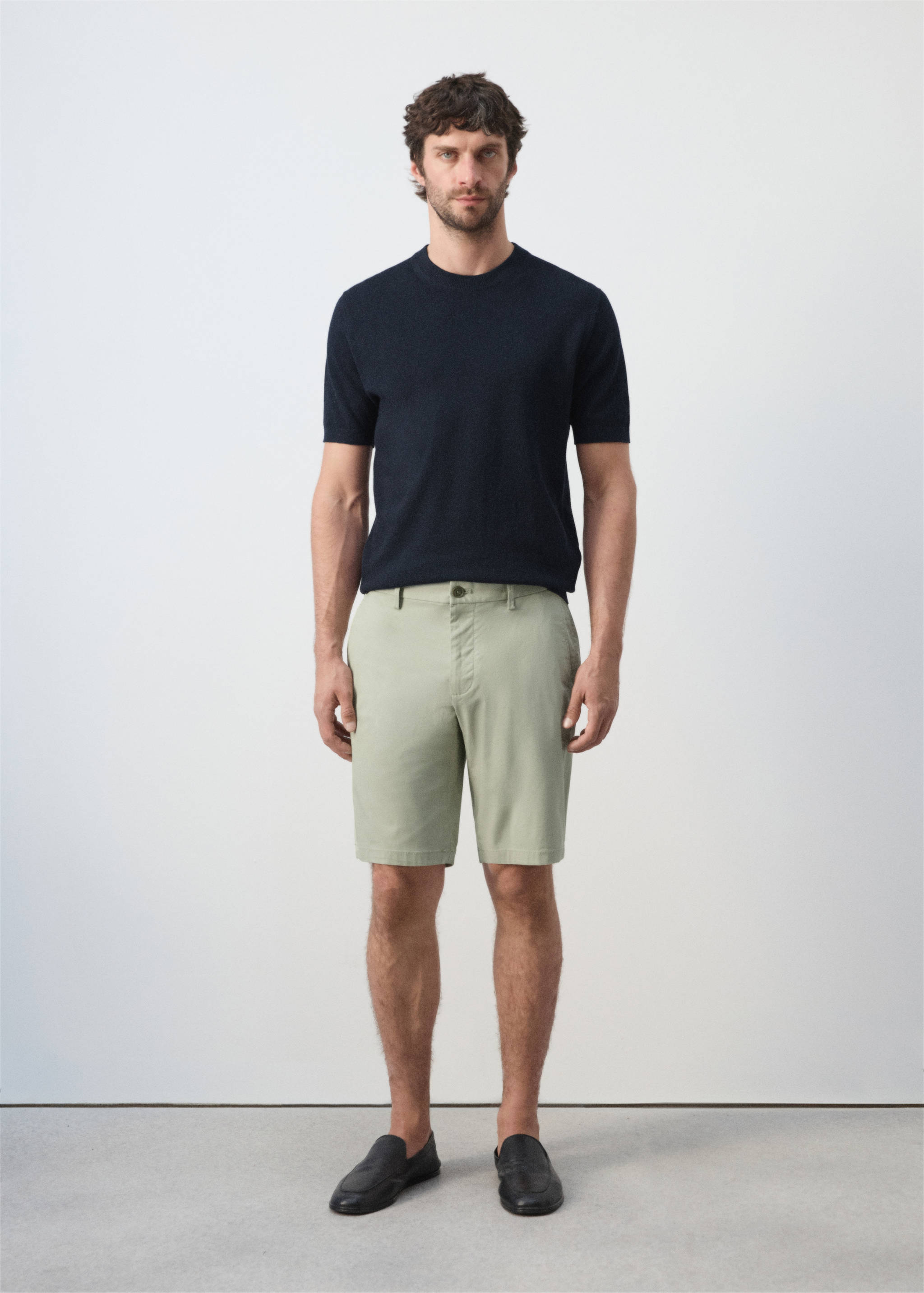 Bermudas slim fit chino algodón - Plano general