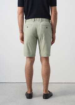 Slim-fit chino cotton bermuda shorts — Mint Green 3