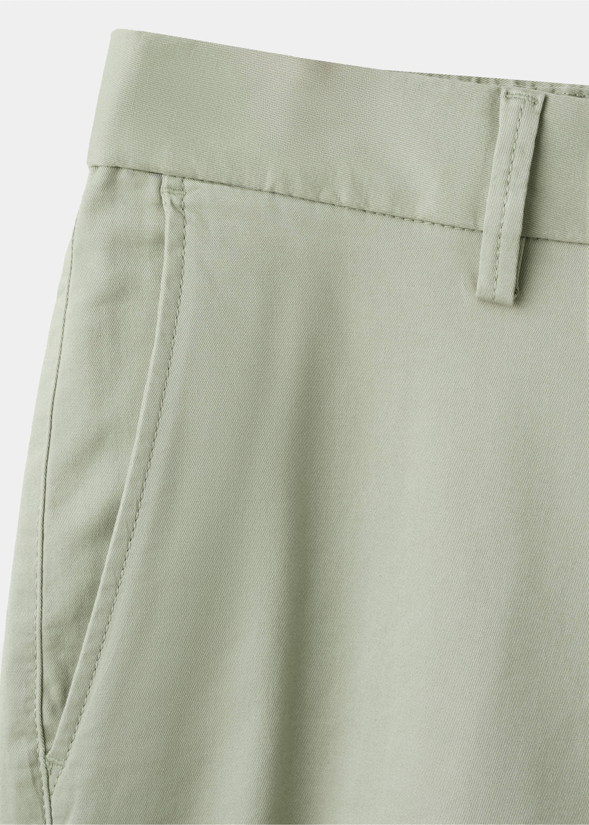 Bermudas slim fit chino algodón - Detalle del artículo 0, Verde menta. Ref: 37091329-00.