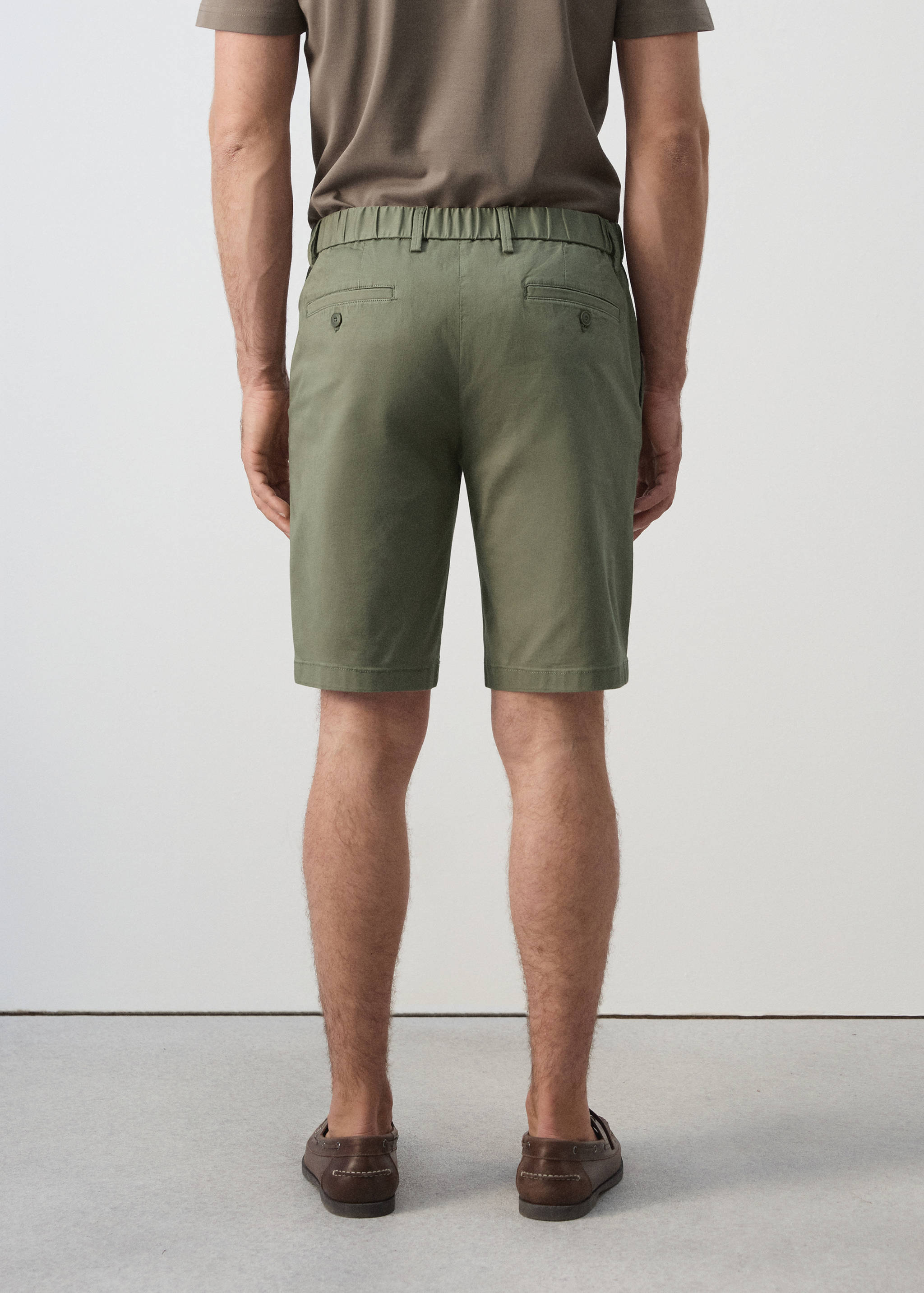 Bermudas slim fit chino algodón - Reverso del artículo