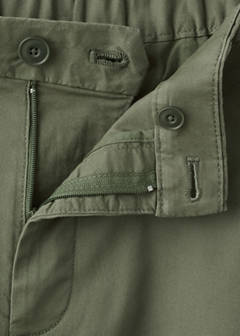 Slim-fit chino cotton bermuda shorts — Forest Green 8