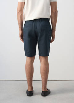 Slim-fit chino cotton bermuda shorts — Navy 3