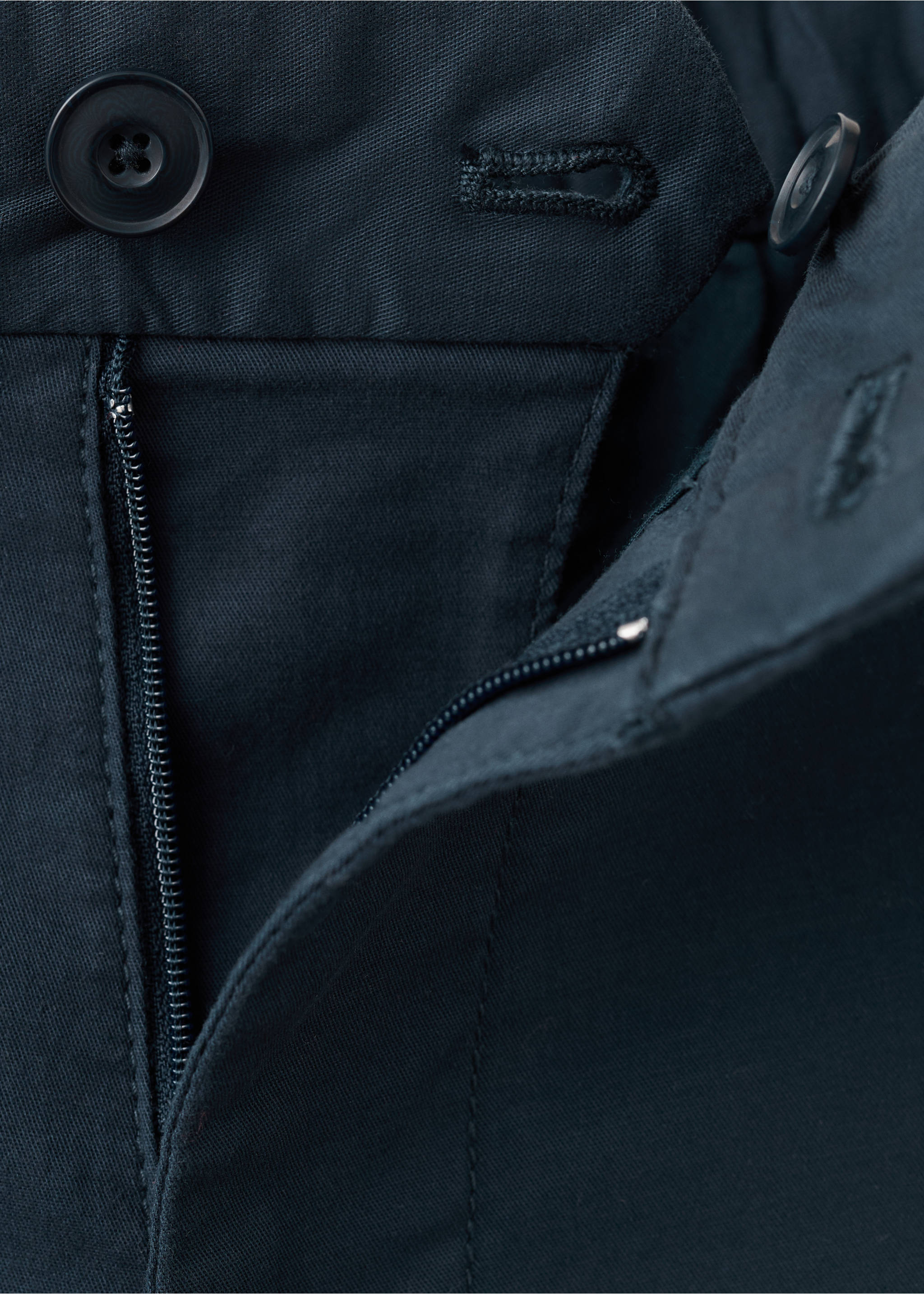 Slim fit chino pamutbermuda - A termék adatai 0, Tengerészkék. Ref: 37091329-00.