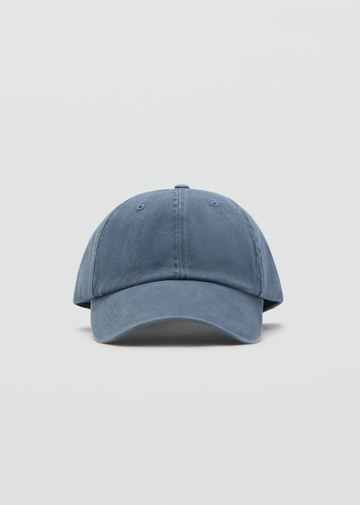 Plain cotton cap — Blue