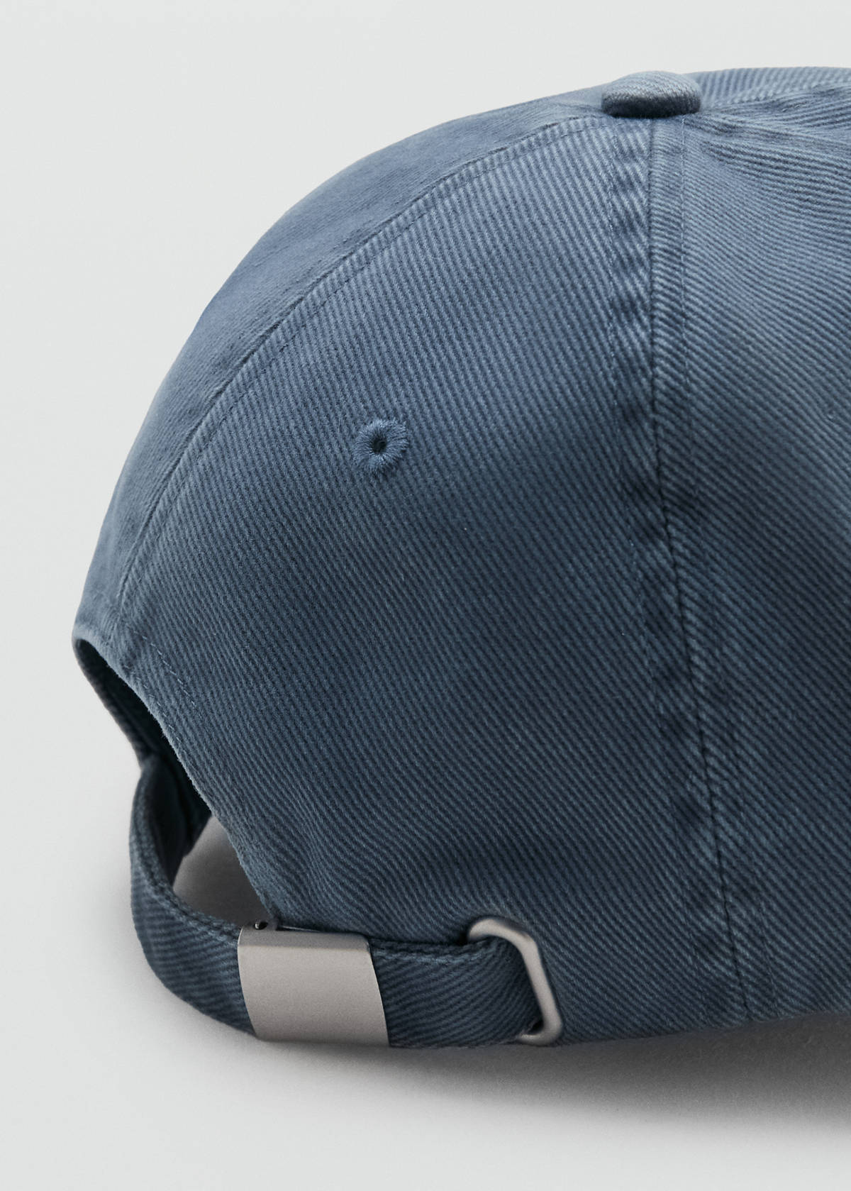 Plain cotton cap — Blue