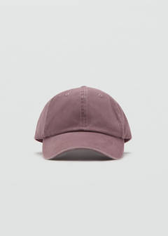 Plain cotton cap — Maroon 2