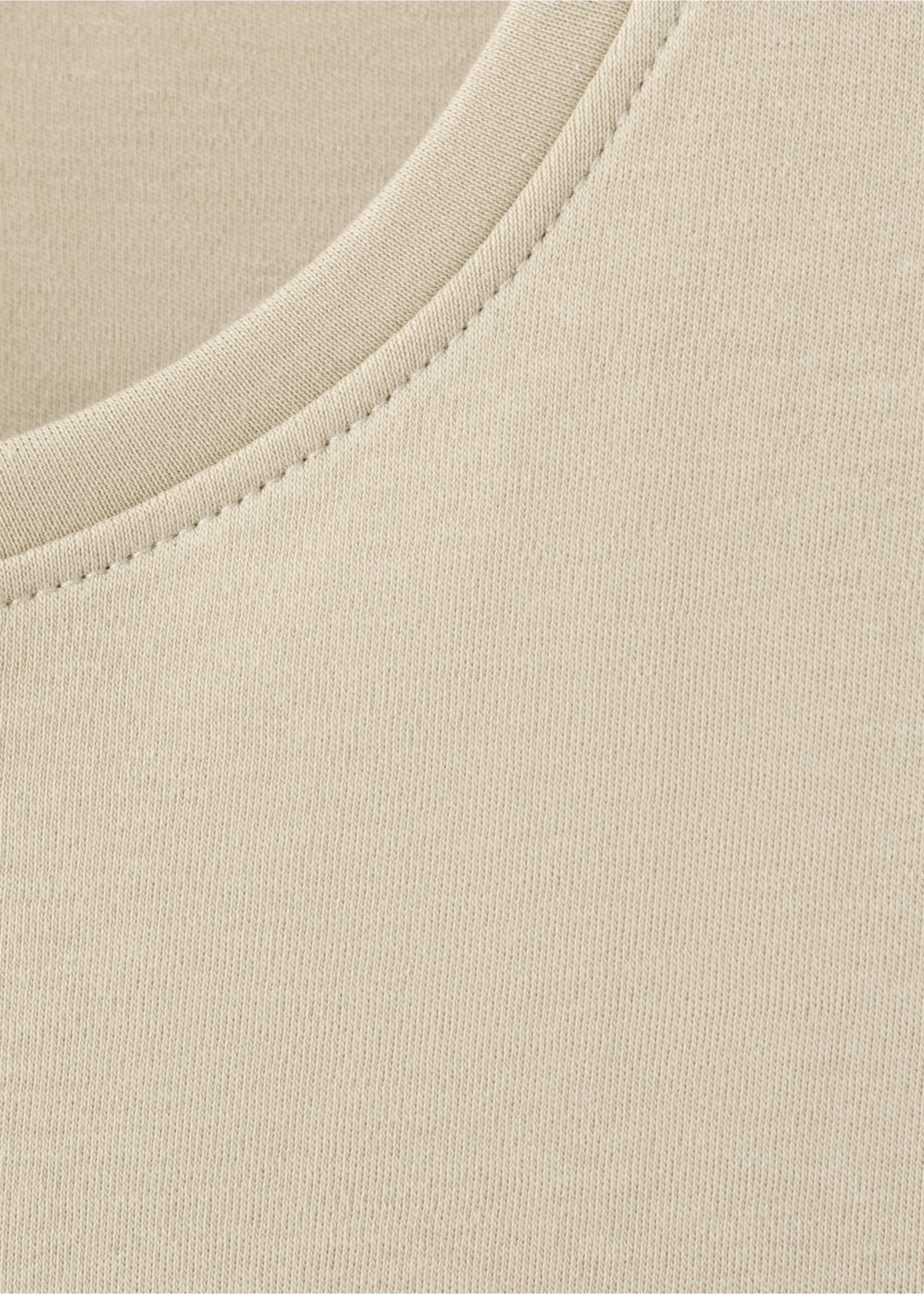100% cotton t-shirt - Details of the article 8, Khaki. Ref: 37091331-00.