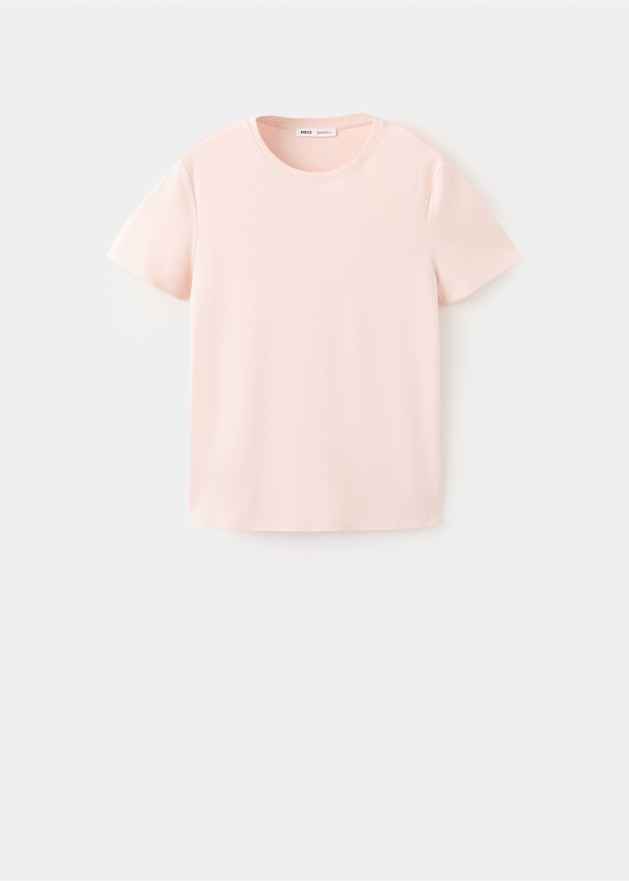 100% cotton t-shirt - Article without model, Pastel Pink. Ref: 37091331-00.