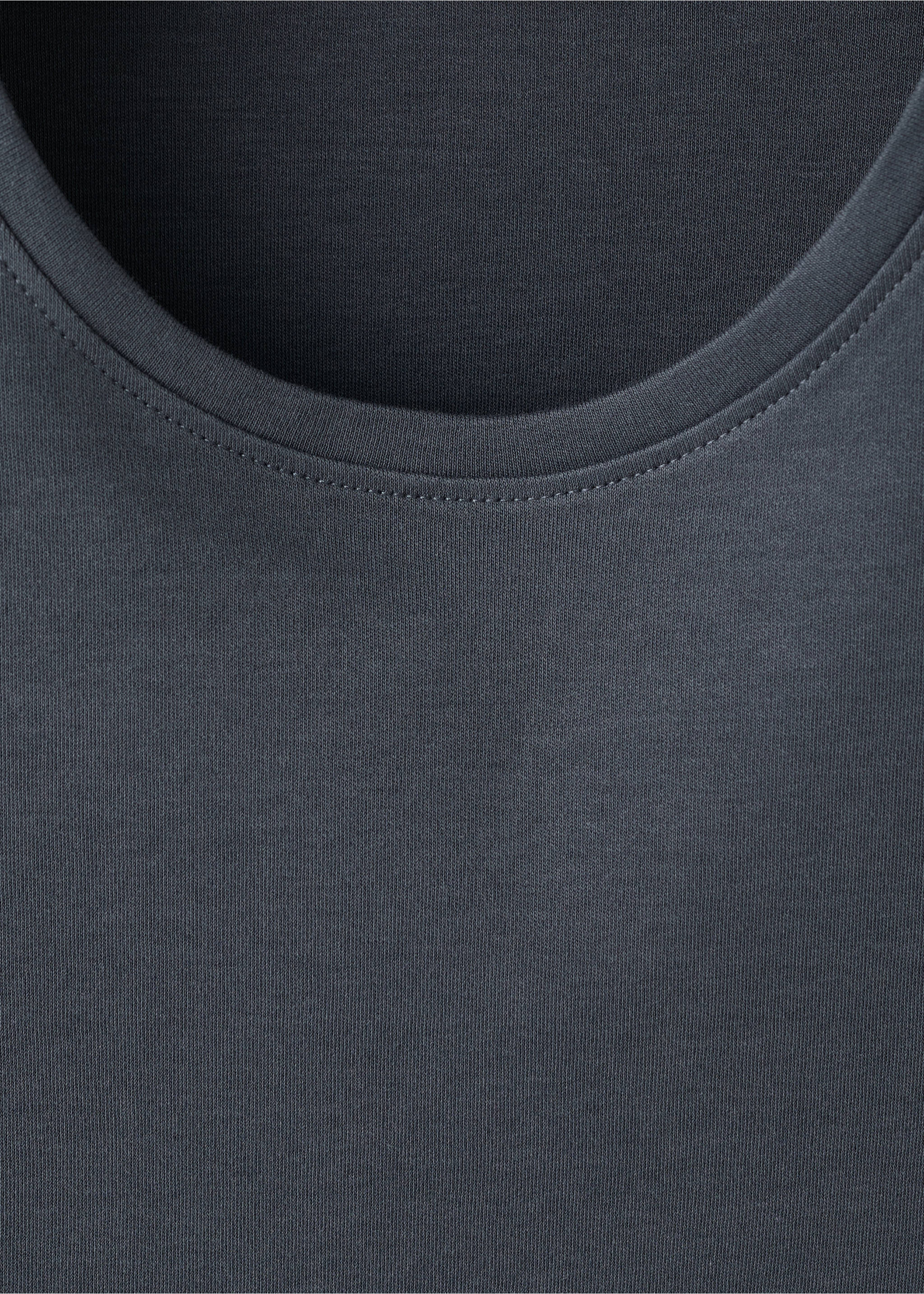 100% cotton t-shirt - Details of the article 8, Grey. Ref: 37091331-00.