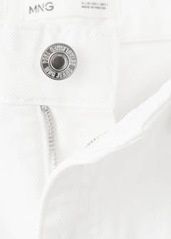 Straight-fit denim shorts — White 7