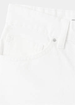 Straight-fit denim shorts — White 8