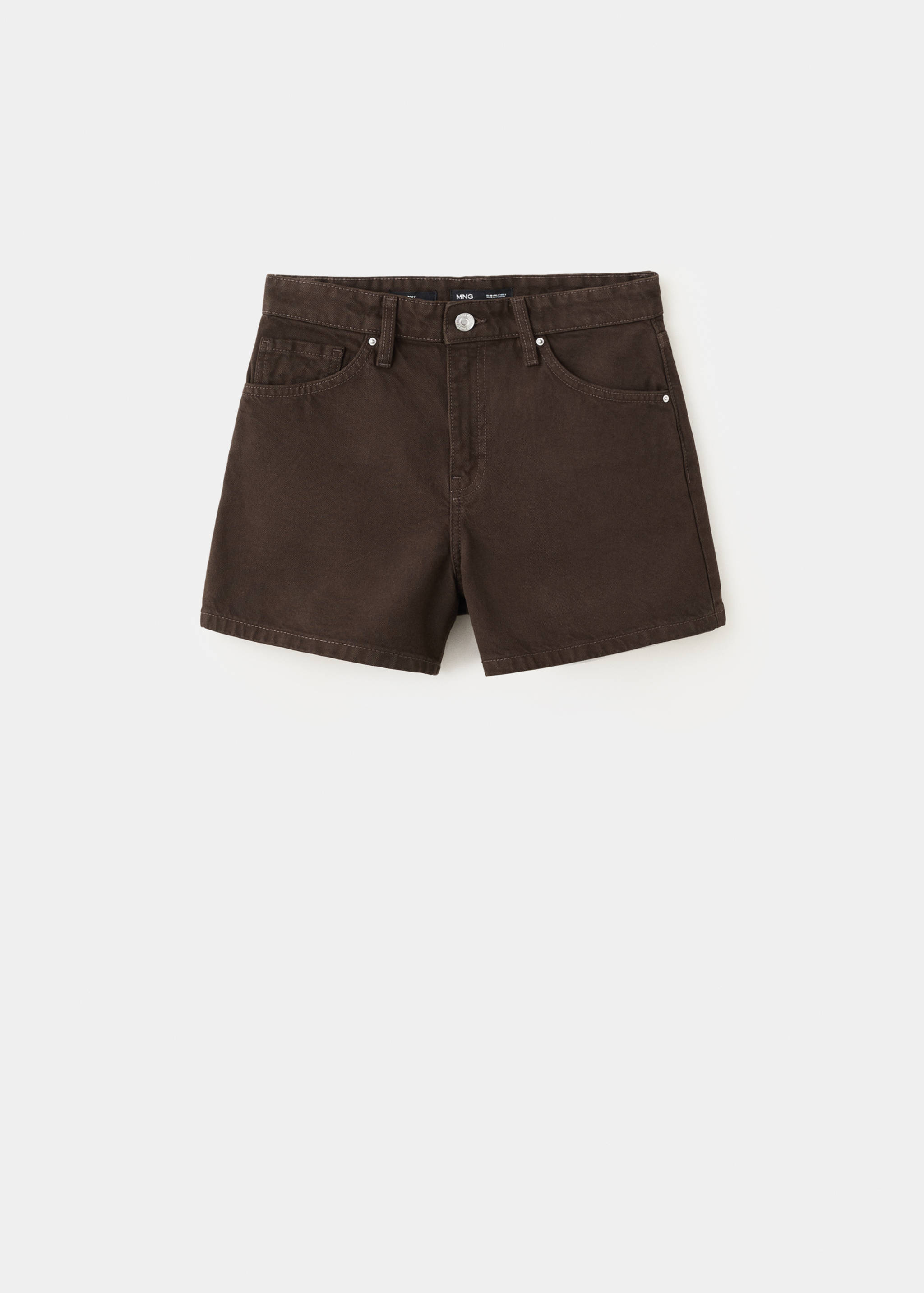 Straight-fit denim shorts - Article without model