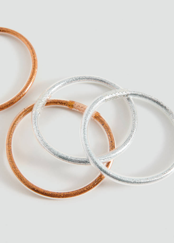 Glitter bracelet pack — Gold