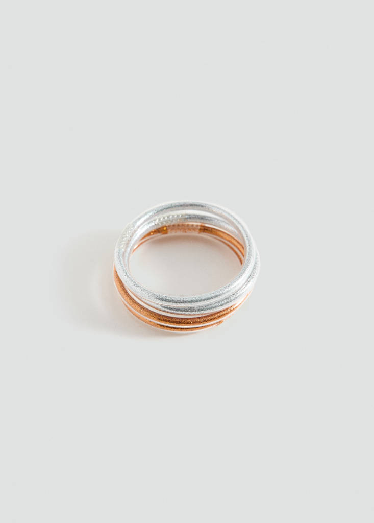 Glitter bracelet pack — Gold