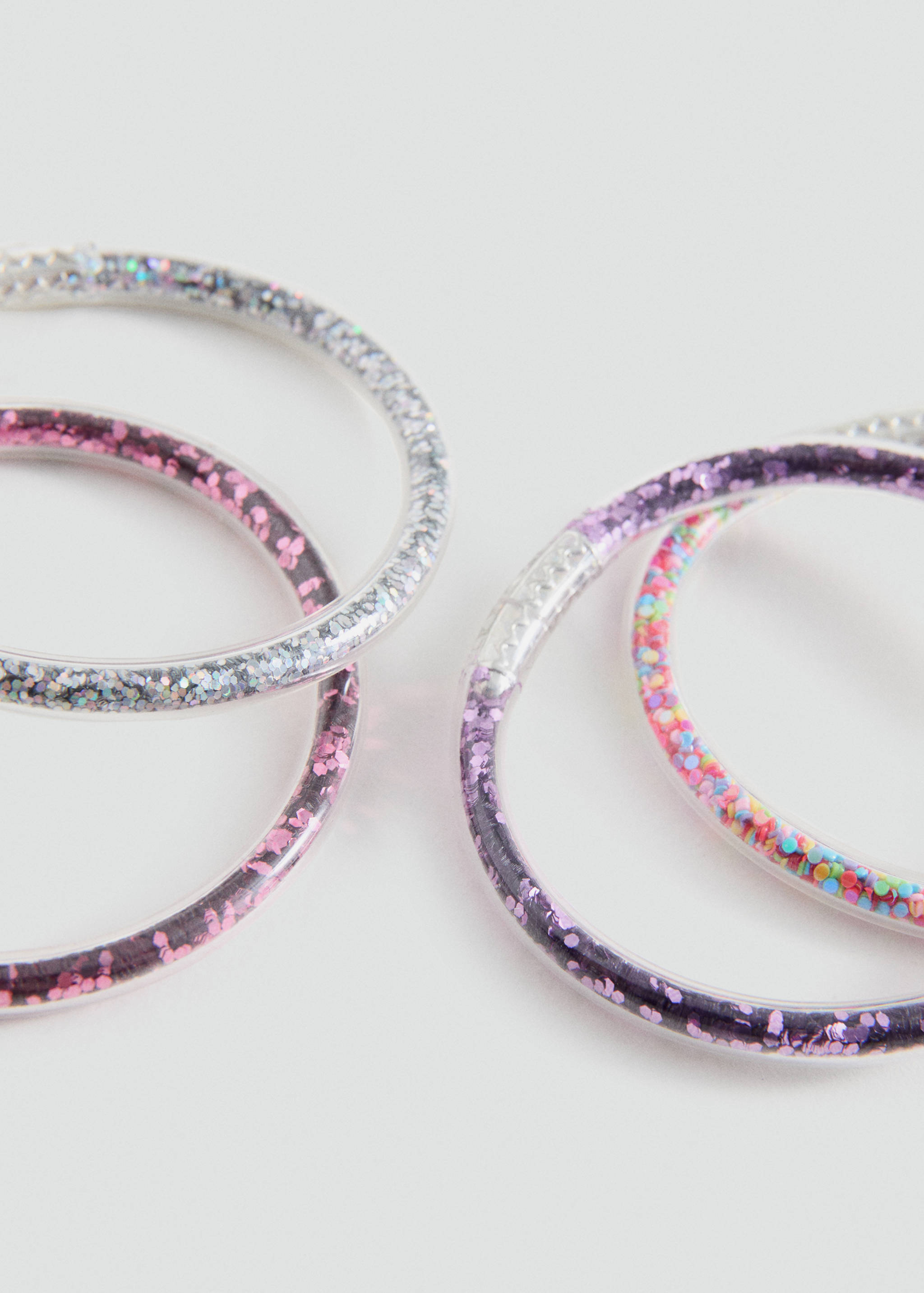Set of 4 glitter bracelets - تفاصيل المنتج 1
