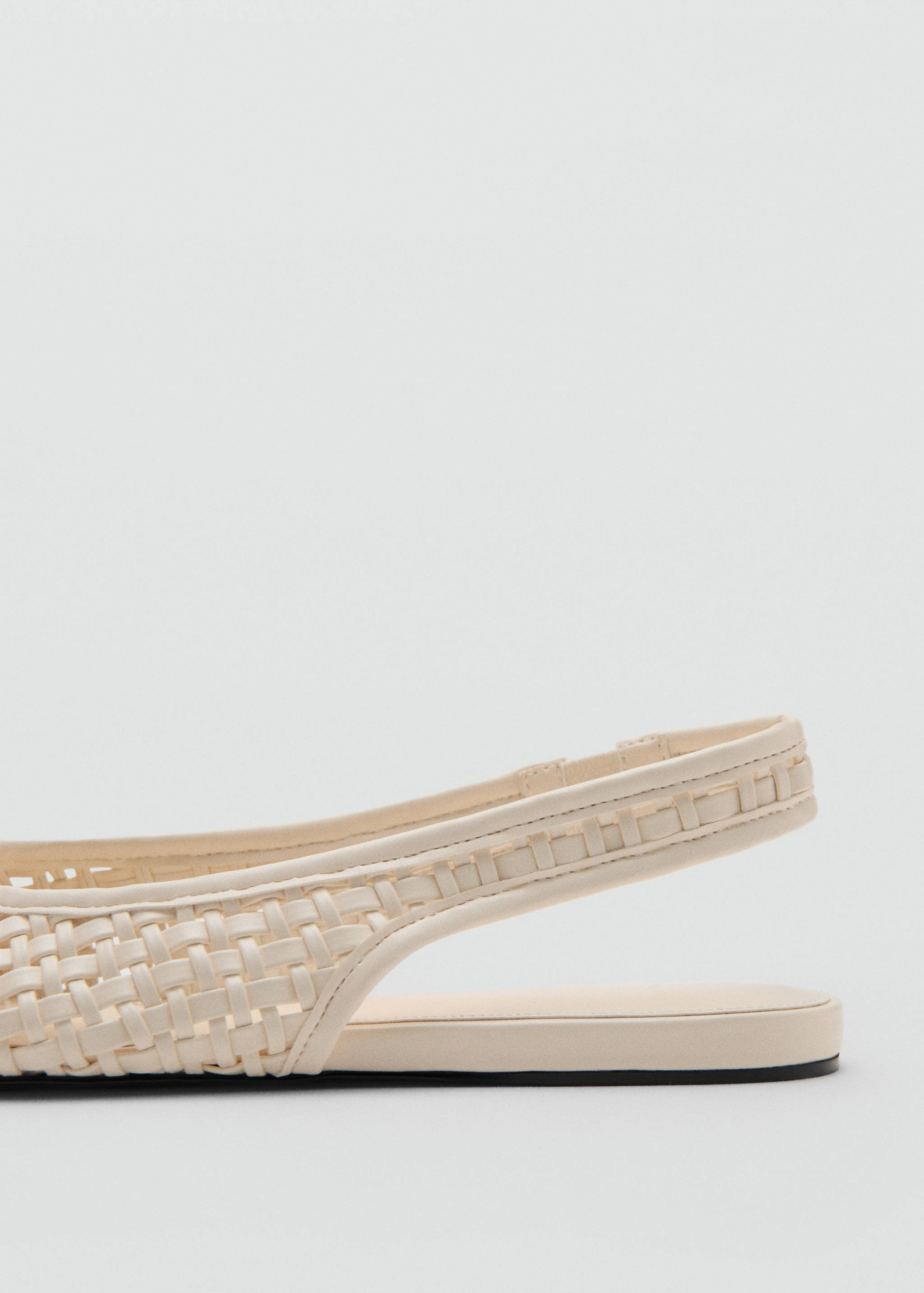 Braided backless ballerina flat - Details of the article 1