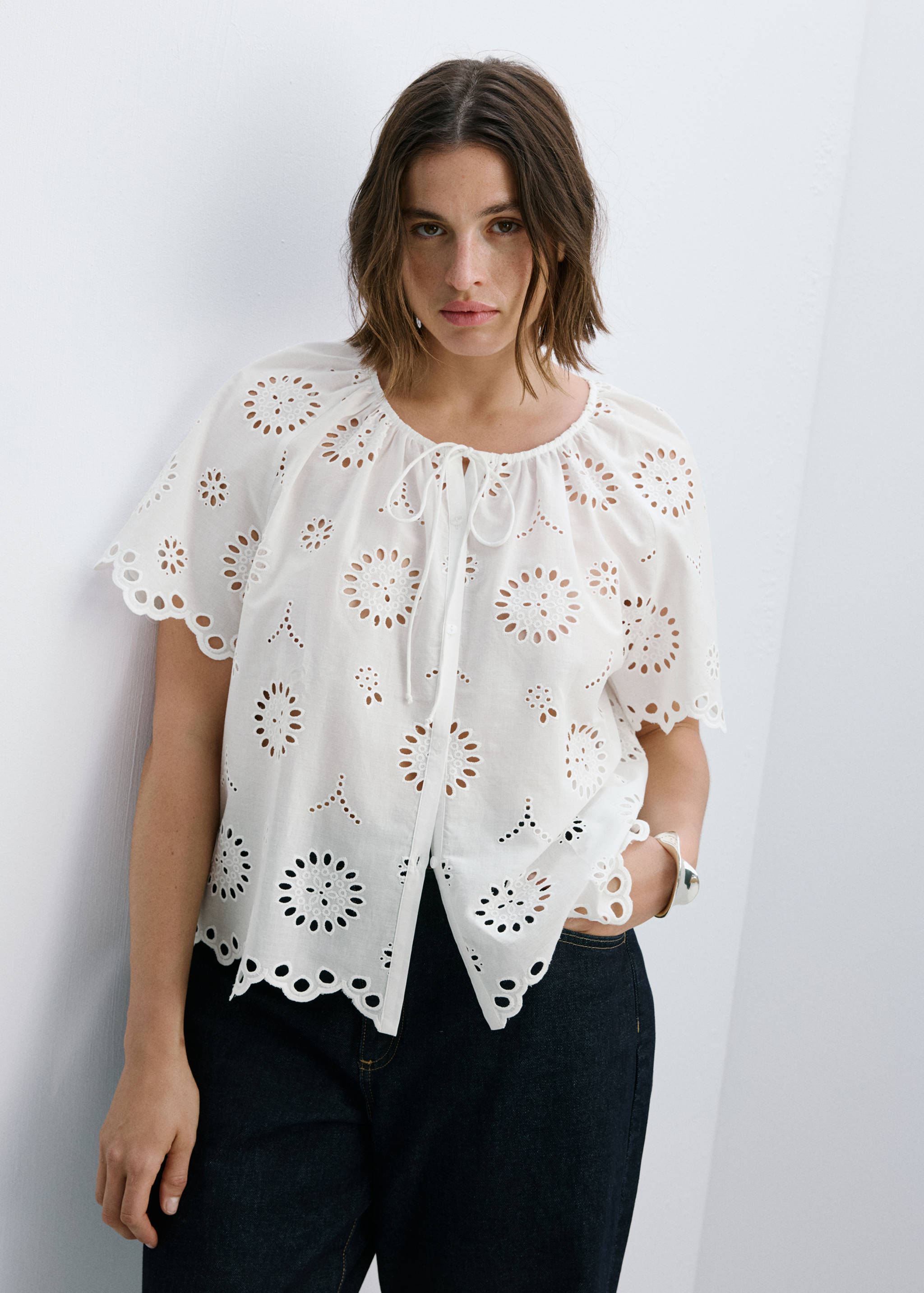 Blusa calados bordados - Detalle del artículo 5