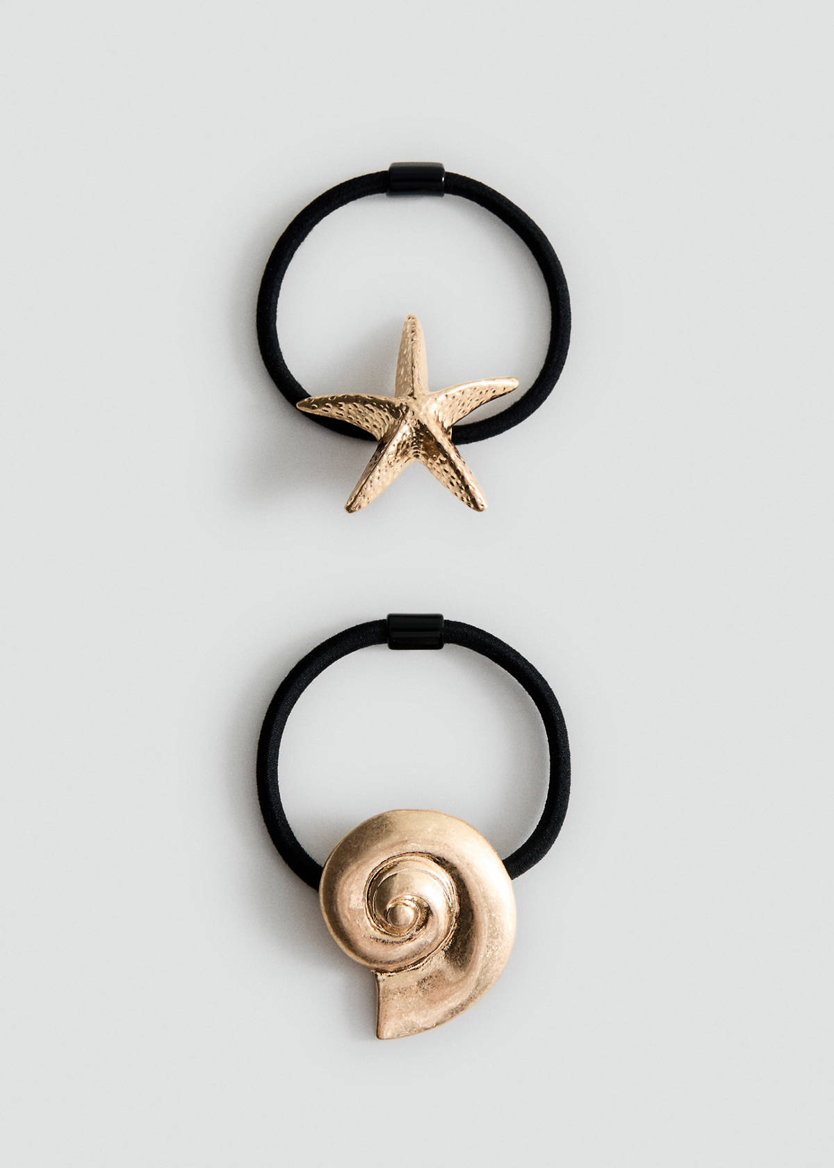 Pack of 2 hair bobbles — Gold