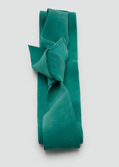 Suede obi belt — Turquoise 5