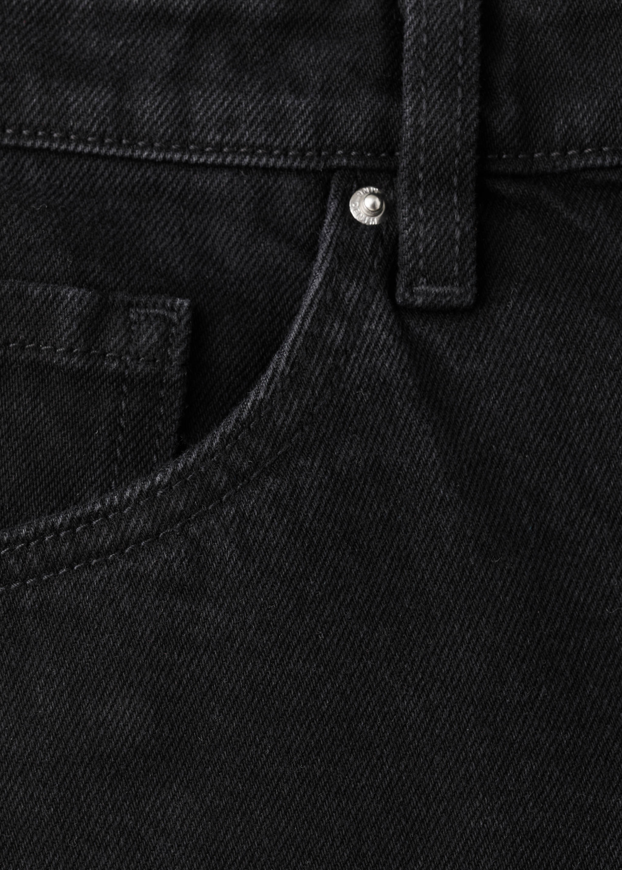 Straight-fit denim shorts - Details of the article 0