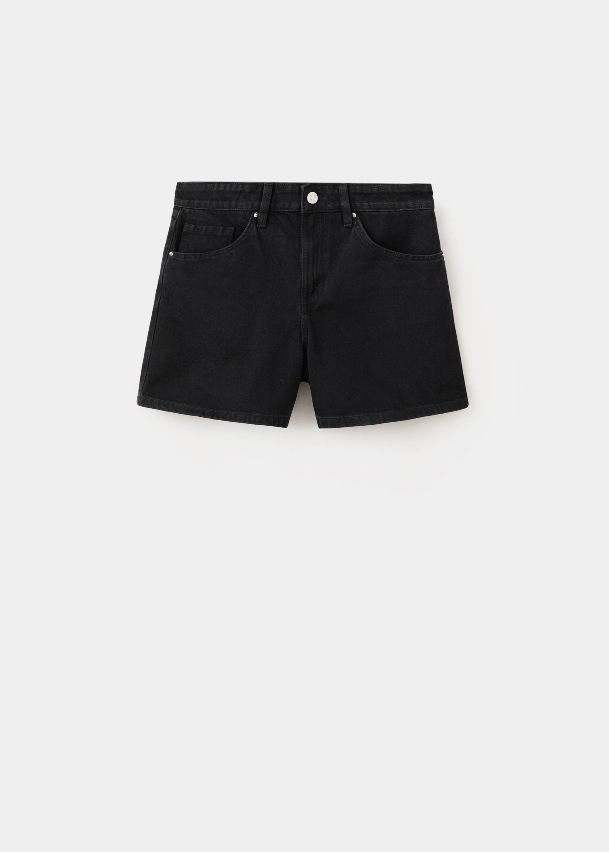 Straight-fit denim shorts - Article without model