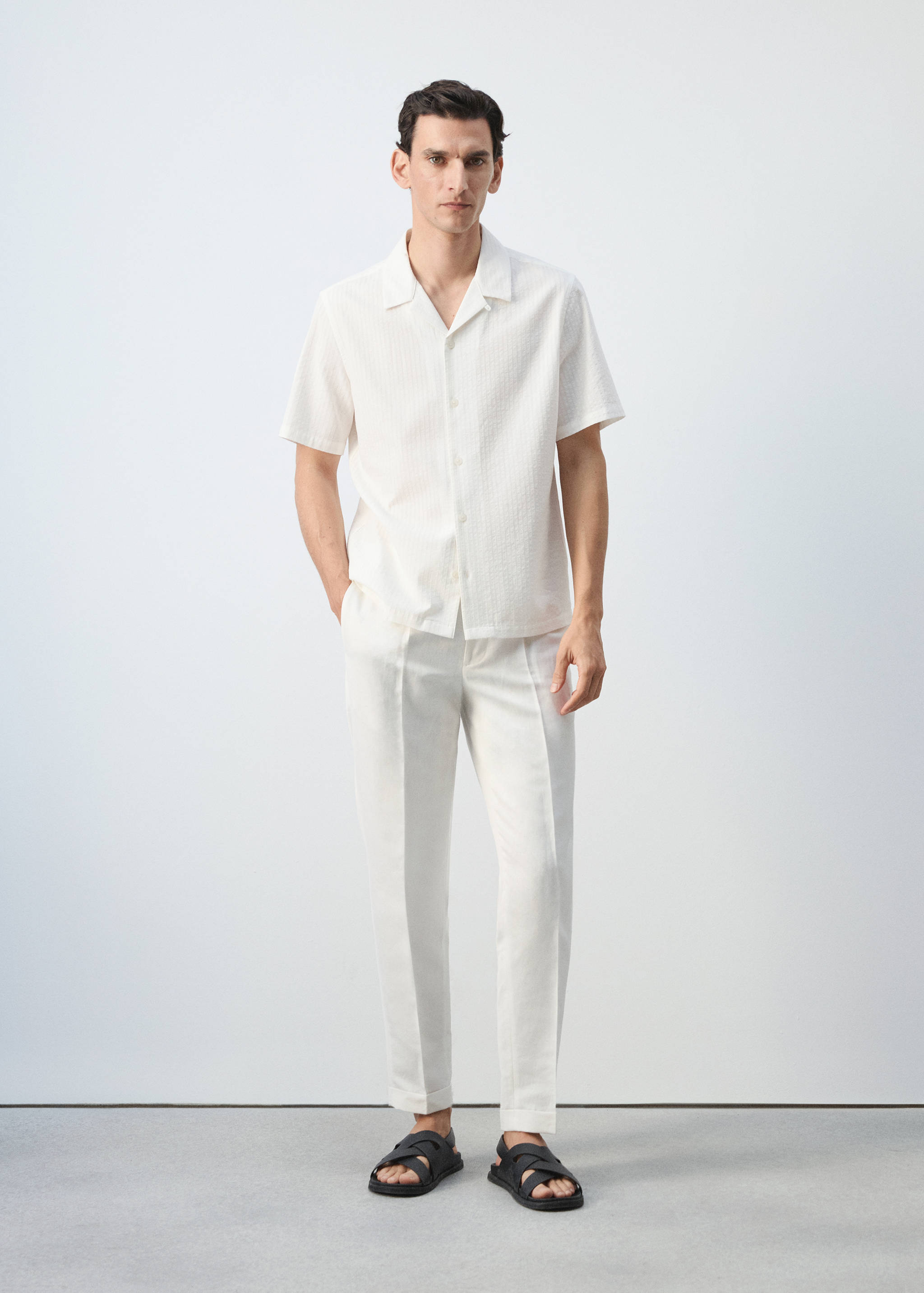 Chemise 100 % coton regular-fit - Plan général