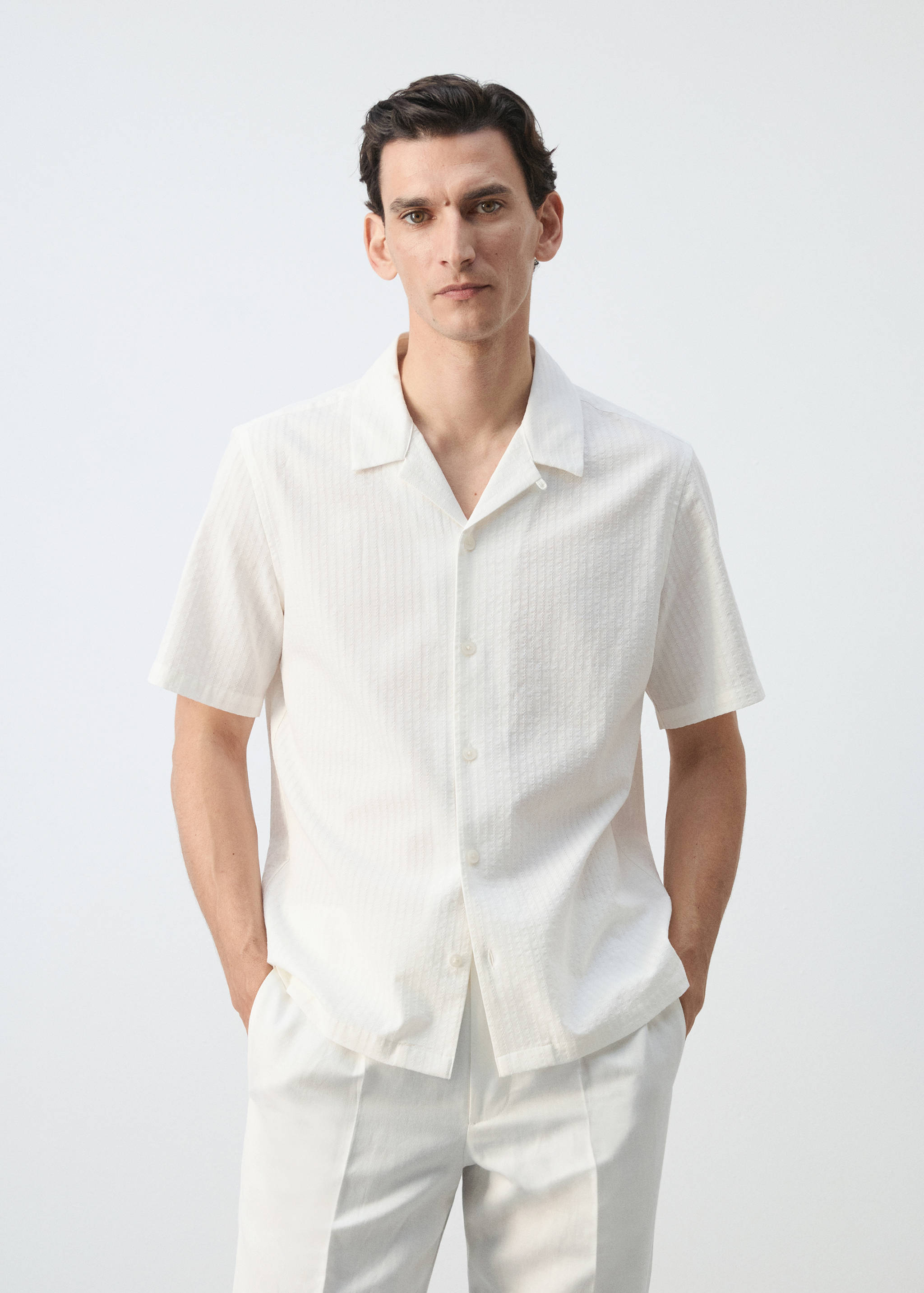 Chemise 100 % coton regular-fit - Plan moyen