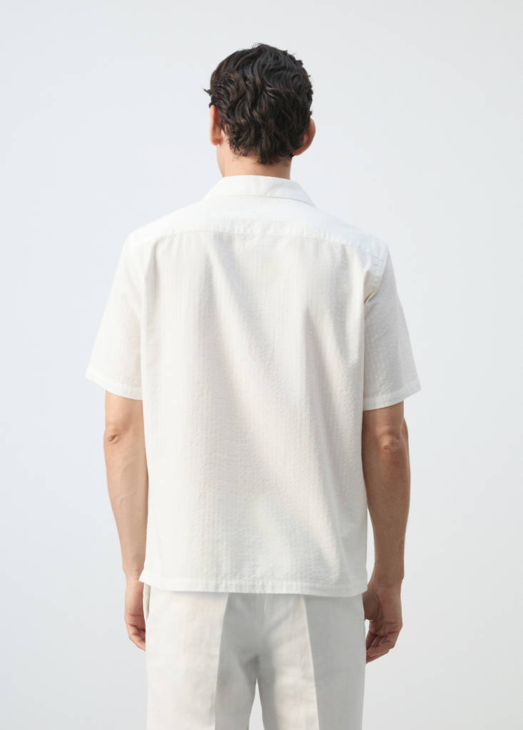 100% cotton shirt with embroidery details - thumbnail 3