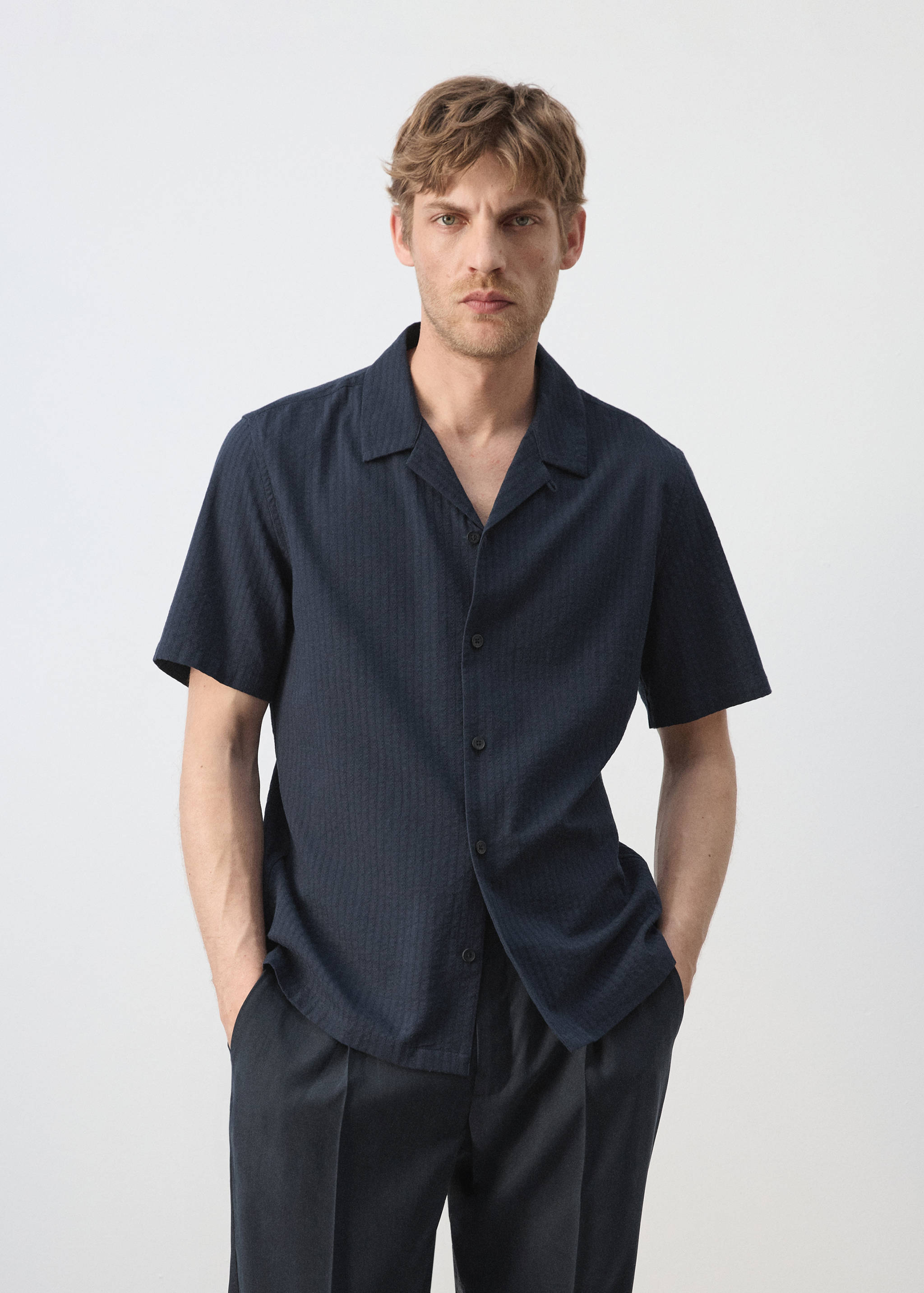 Chemise 100 % coton regular-fit - Plan moyen